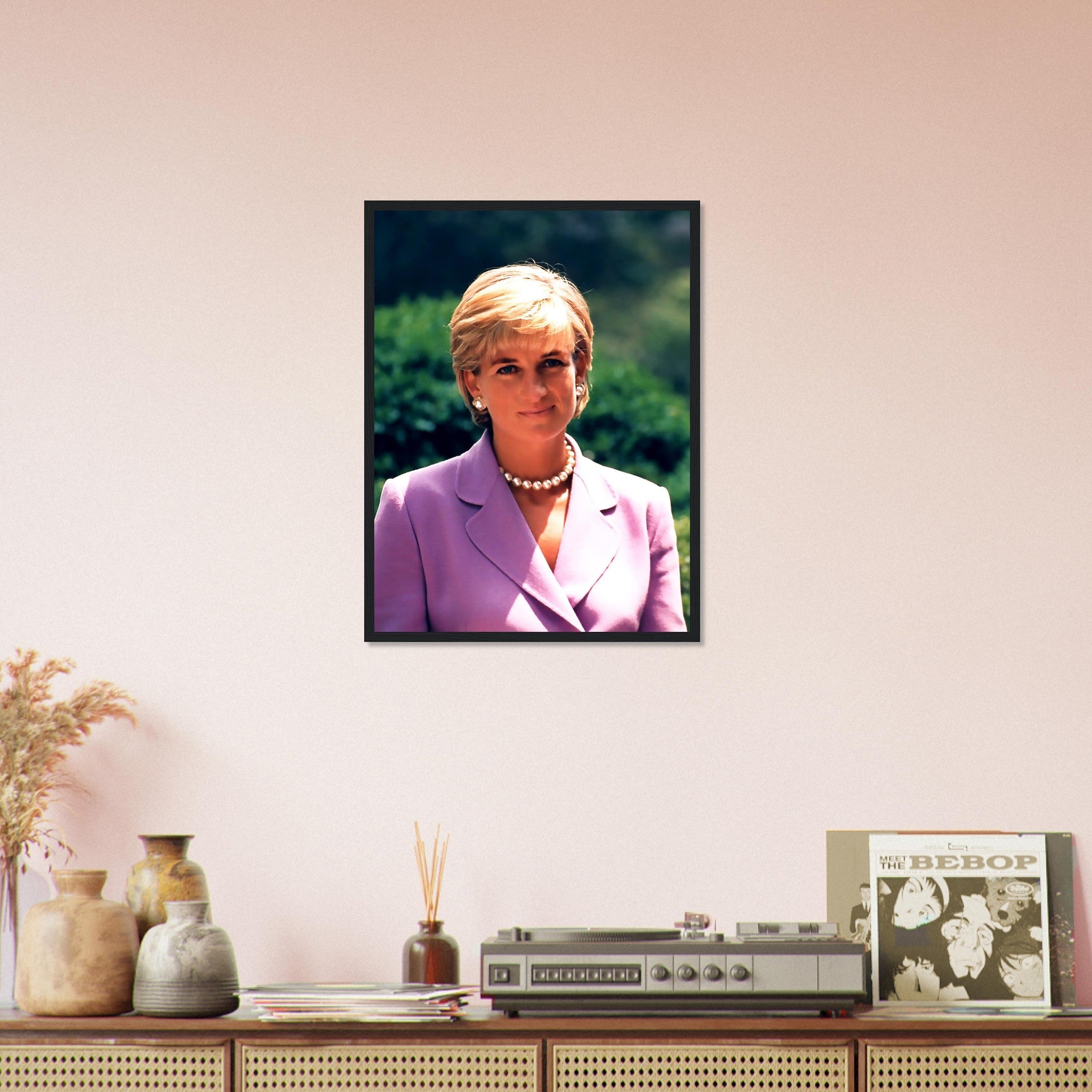 Princess Diana Framed, Diana In Washington Dc, Vintage Photo Portrait - Princess Diana Framed Print UK, EU USA Domestic Shipping - WallArtPrints4U