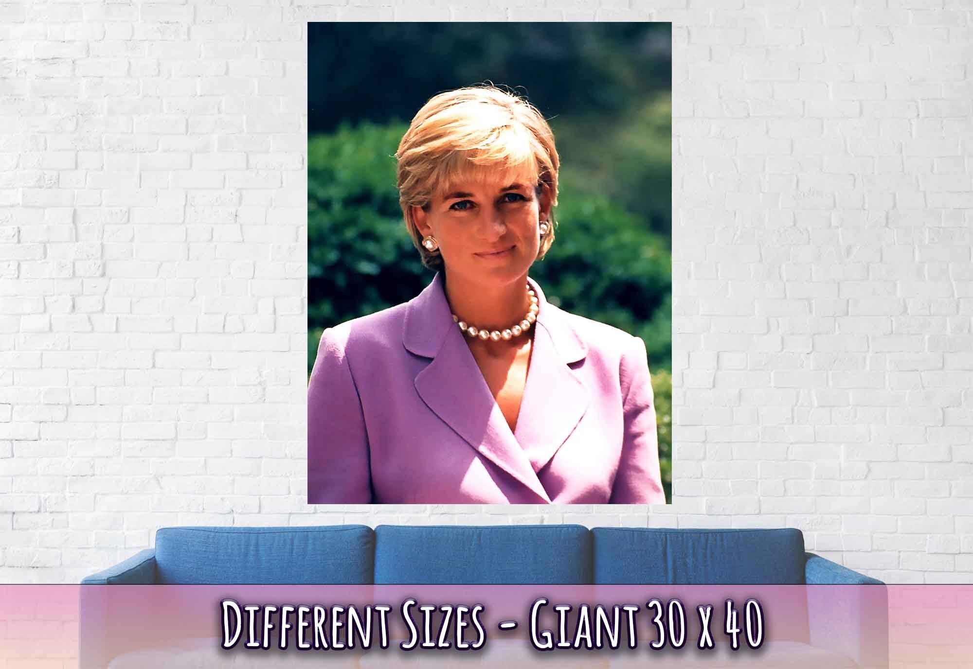 Princess Diana Poster, Diana In Washington Dc, Vintage Photo Portrait - Princess Diana Print - WallArtPrints4U