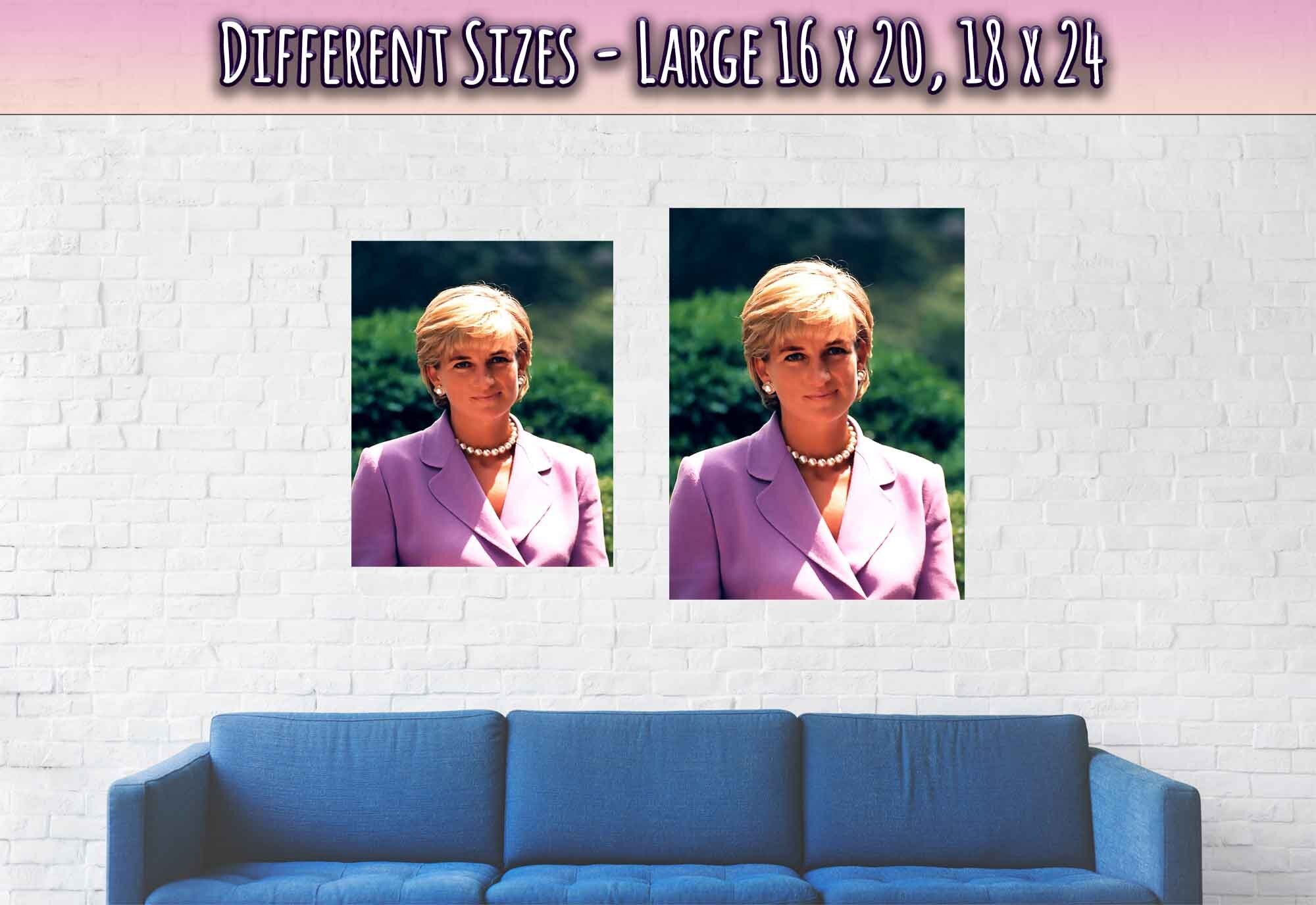 Princess Diana Poster, Diana In Washington Dc, Vintage Photo Portrait - Princess Diana Print - WallArtPrints4U