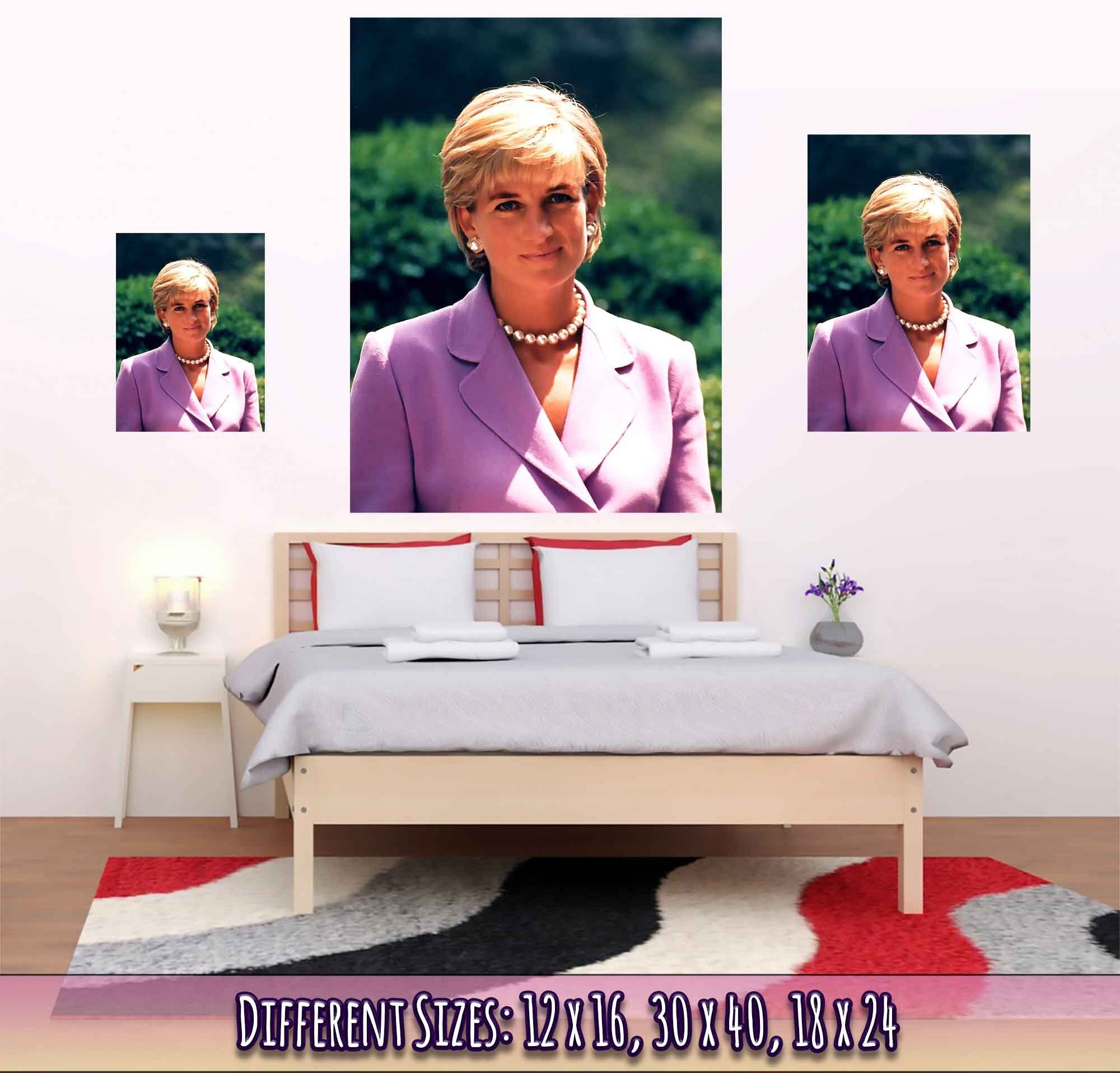 Princess Diana Poster, Diana In Washington Dc, Vintage Photo Portrait - Princess Diana Print - WallArtPrints4U