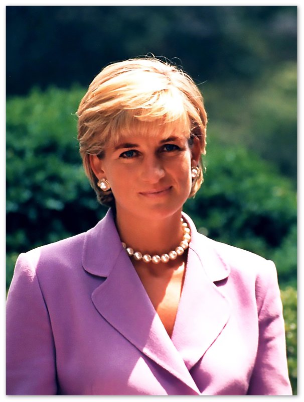 Princess Diana Poster, Diana In Washington Dc, Vintage Photo Portrait - Princess Diana Print - WallArtPrints4U
