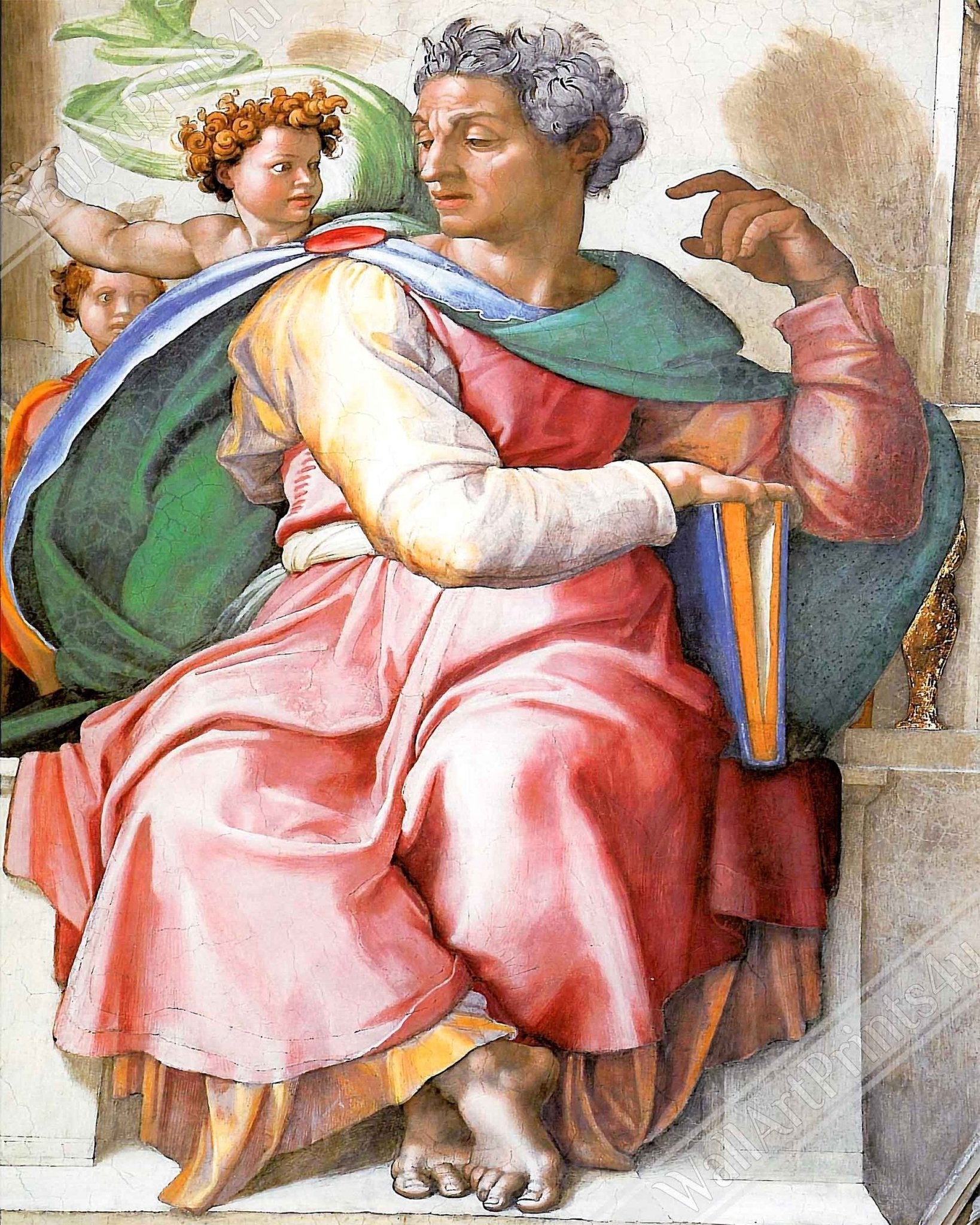 Prophet Isaiah Canvas, Michelangelo Canvas Art - Prophet Isaiah Canvas Print - WallArtPrints4U