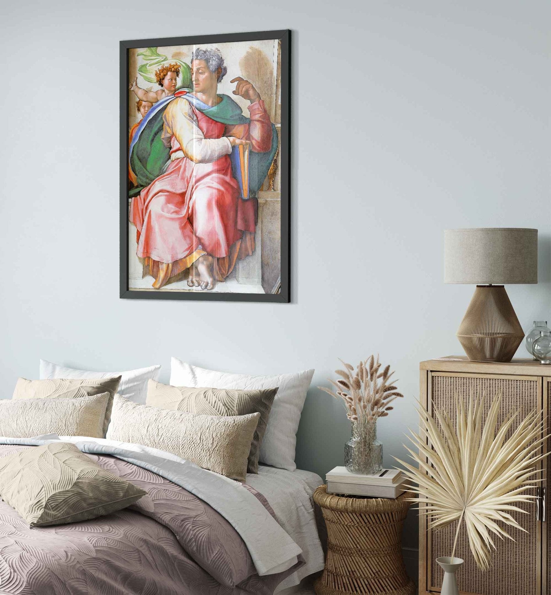 Prophet Isaiah Framed, Michelangelo Framed Art - Prophet Isaiah Framed Print - WallArtPrints4U