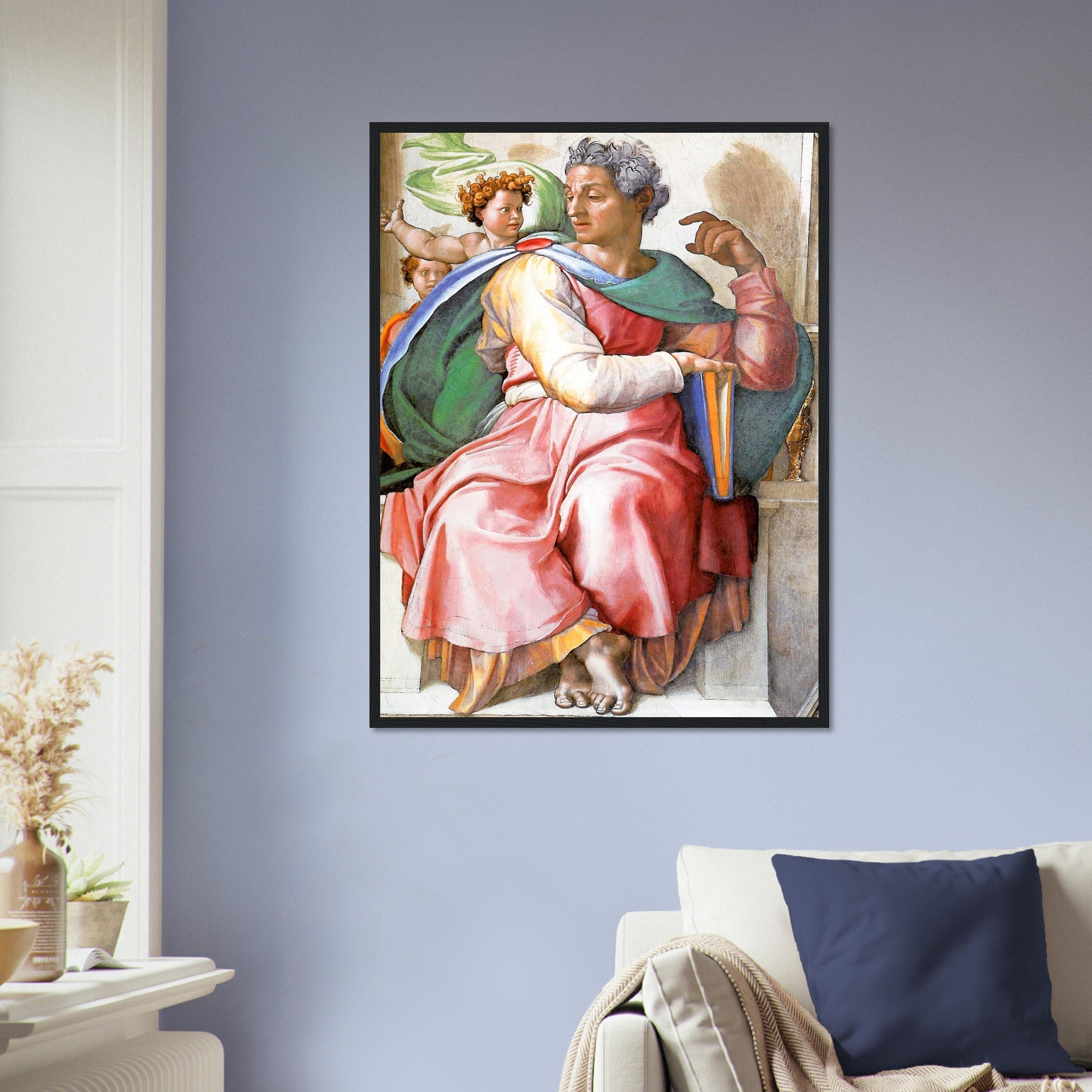 Prophet Isaiah Framed, Michelangelo Framed Art - Prophet Isaiah Framed Print - WallArtPrints4U