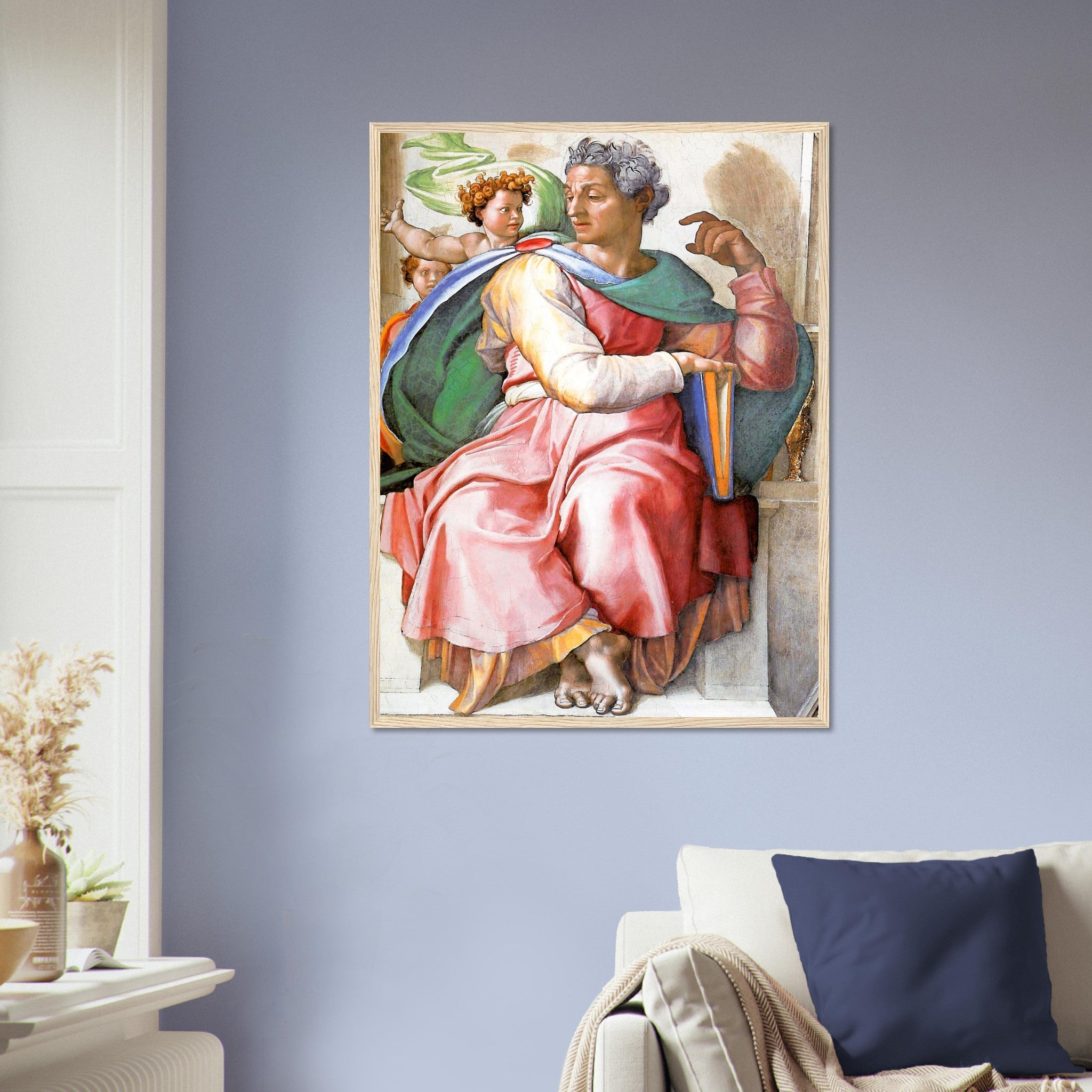 Prophet Isaiah Framed, Michelangelo Framed Art - Prophet Isaiah Framed Print - WallArtPrints4U