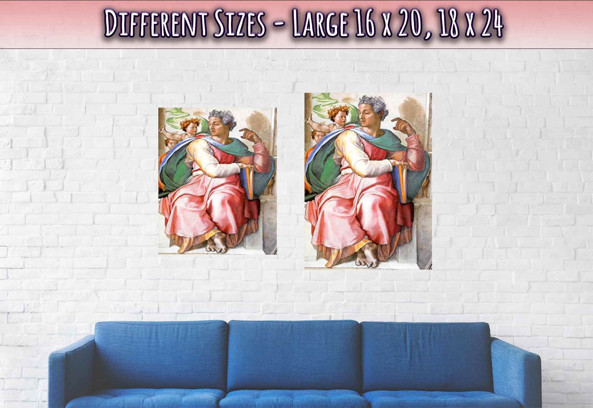 Prophet Isaiah Poster, Michelangelo Poster Art - Prophet Isaiah Print - WallArtPrints4U