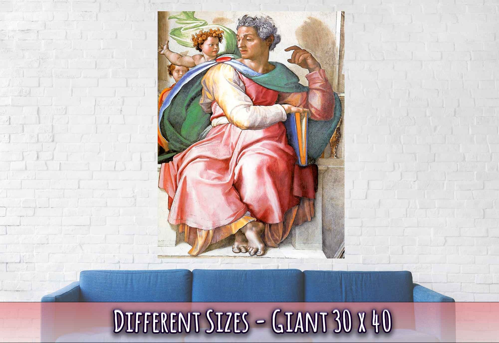 Prophet Isaiah Poster, Michelangelo Poster Art - Prophet Isaiah Print - WallArtPrints4U