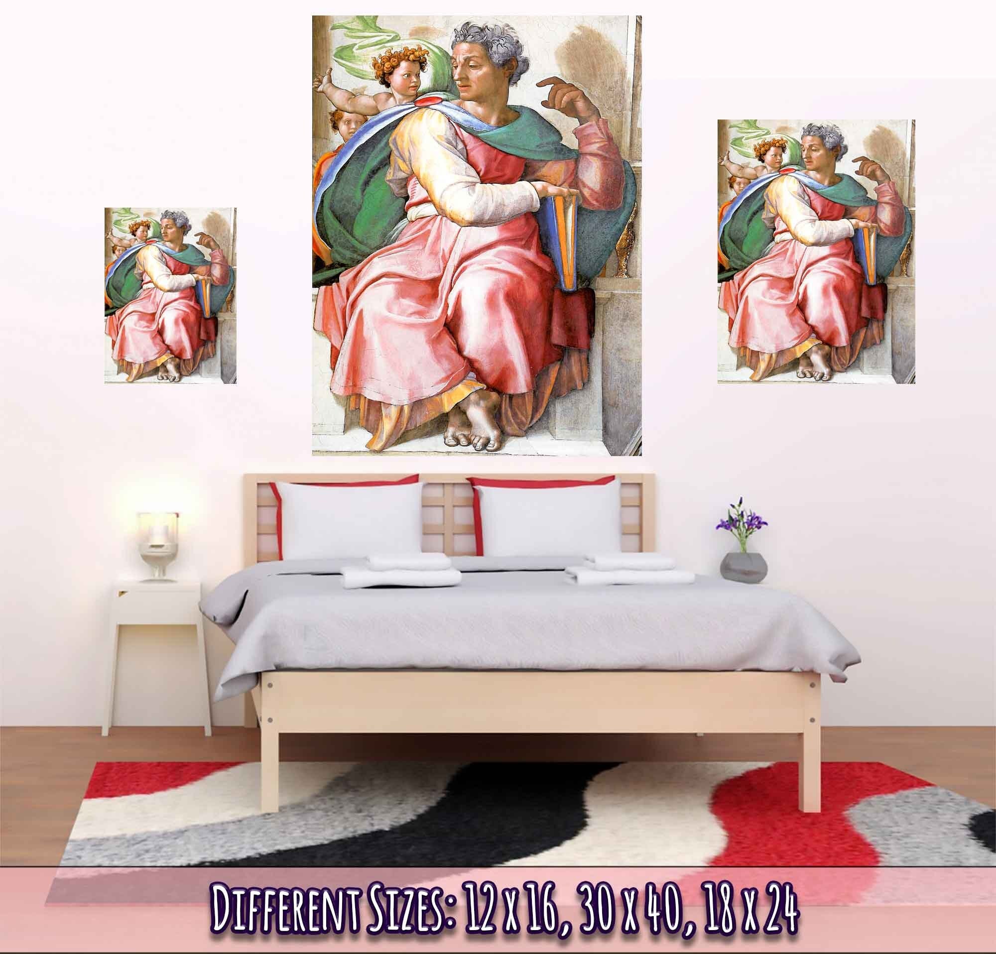 Prophet Isaiah Poster, Michelangelo Poster Art - Prophet Isaiah Print - WallArtPrints4U