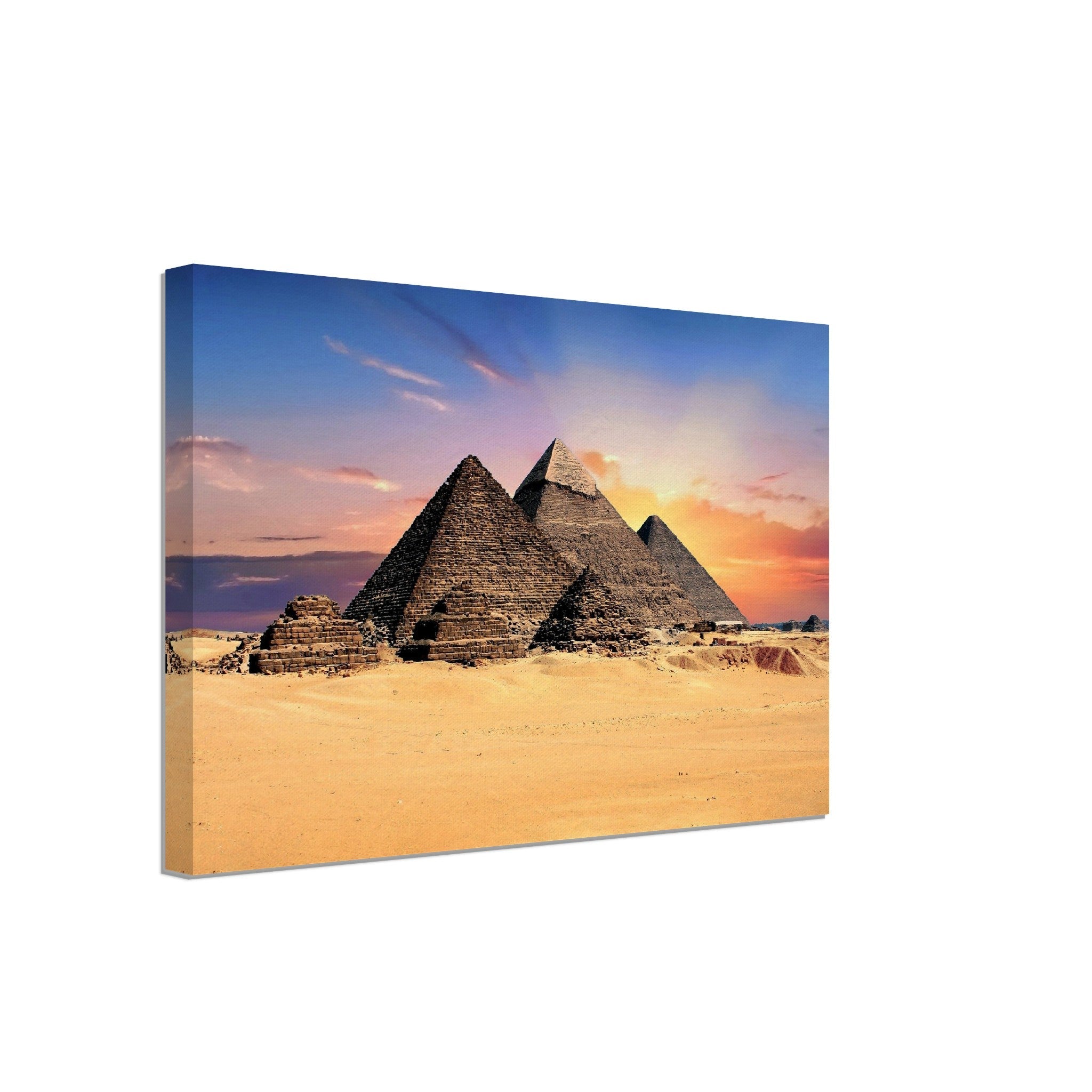 Pyramids Canvas Great Pyramids Of Khufu, Menkaure And Khafre Egyptian Pyramids Of Giza - WallArtPrints4U