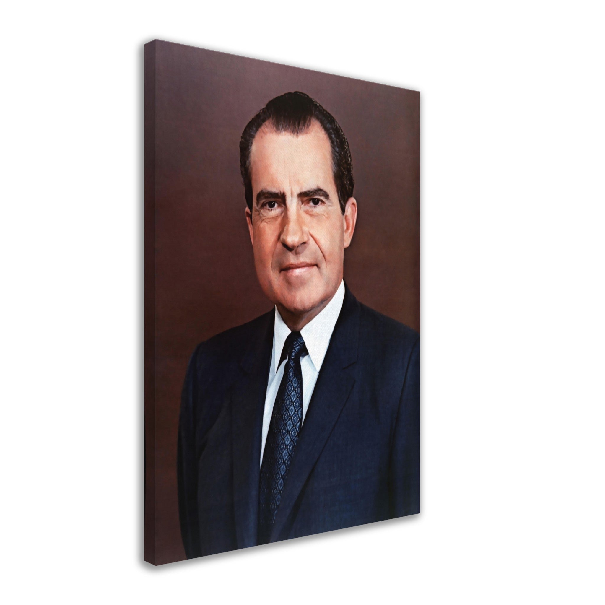 Richard Nixon Canvas, 37th President Of These United States, Vintage Photo Portrait - Richard Nixon Canvas Print - WallArtPrints4U