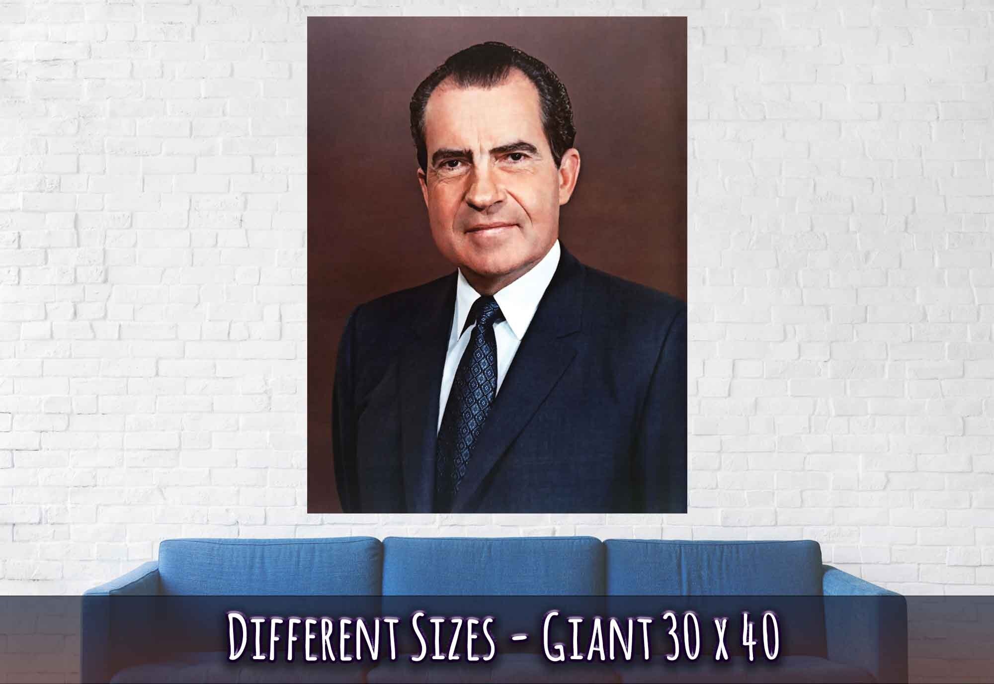 Richard Nixon Poster, 37th President Of These United States, Vintage Photo Portrait - Richard Nixon Print - WallArtPrints4U