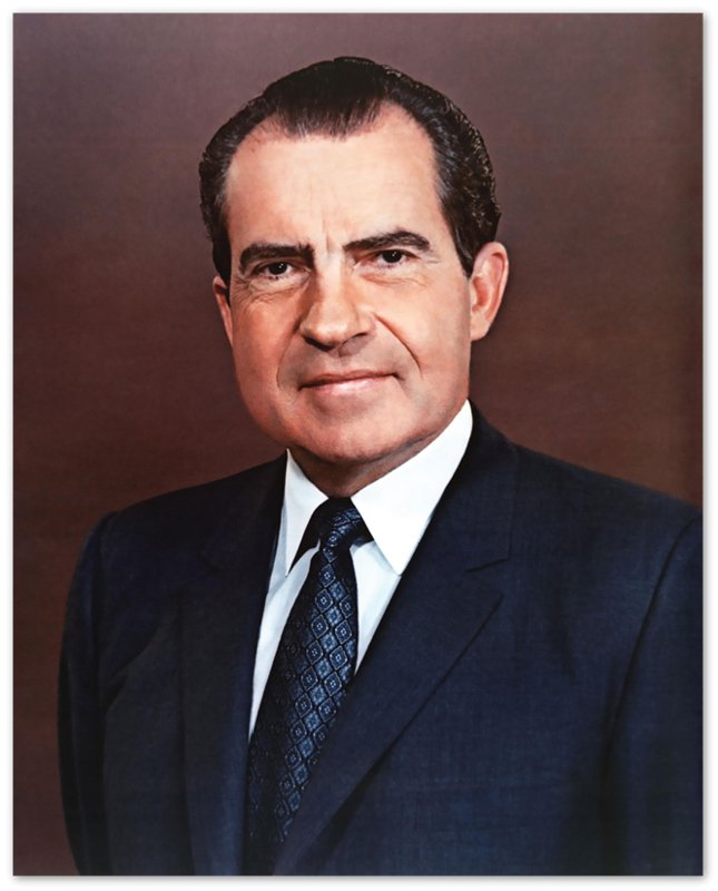 Richard Nixon Poster, 37th President Of These United States, Vintage Photo Portrait - Richard Nixon Print - WallArtPrints4U