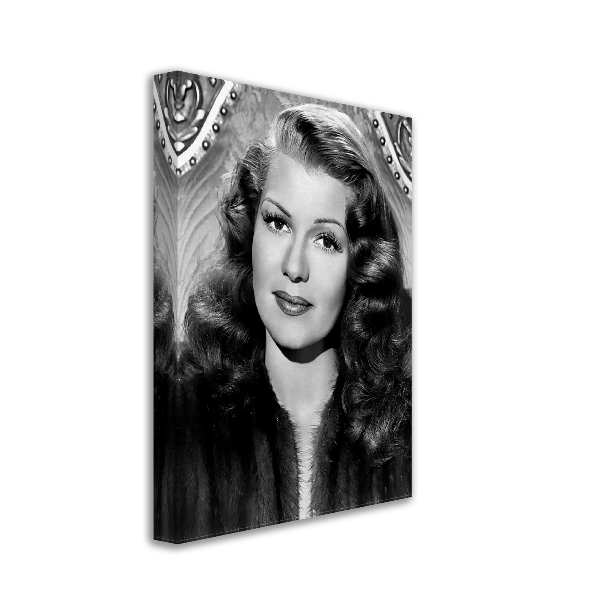 Rita Hayworth Canvas, The Love Goddess, Vintage Photo - Iconic Rita Hayworth Canvas Print - Hollywood Silver Screen Star - WallArtPrints4U