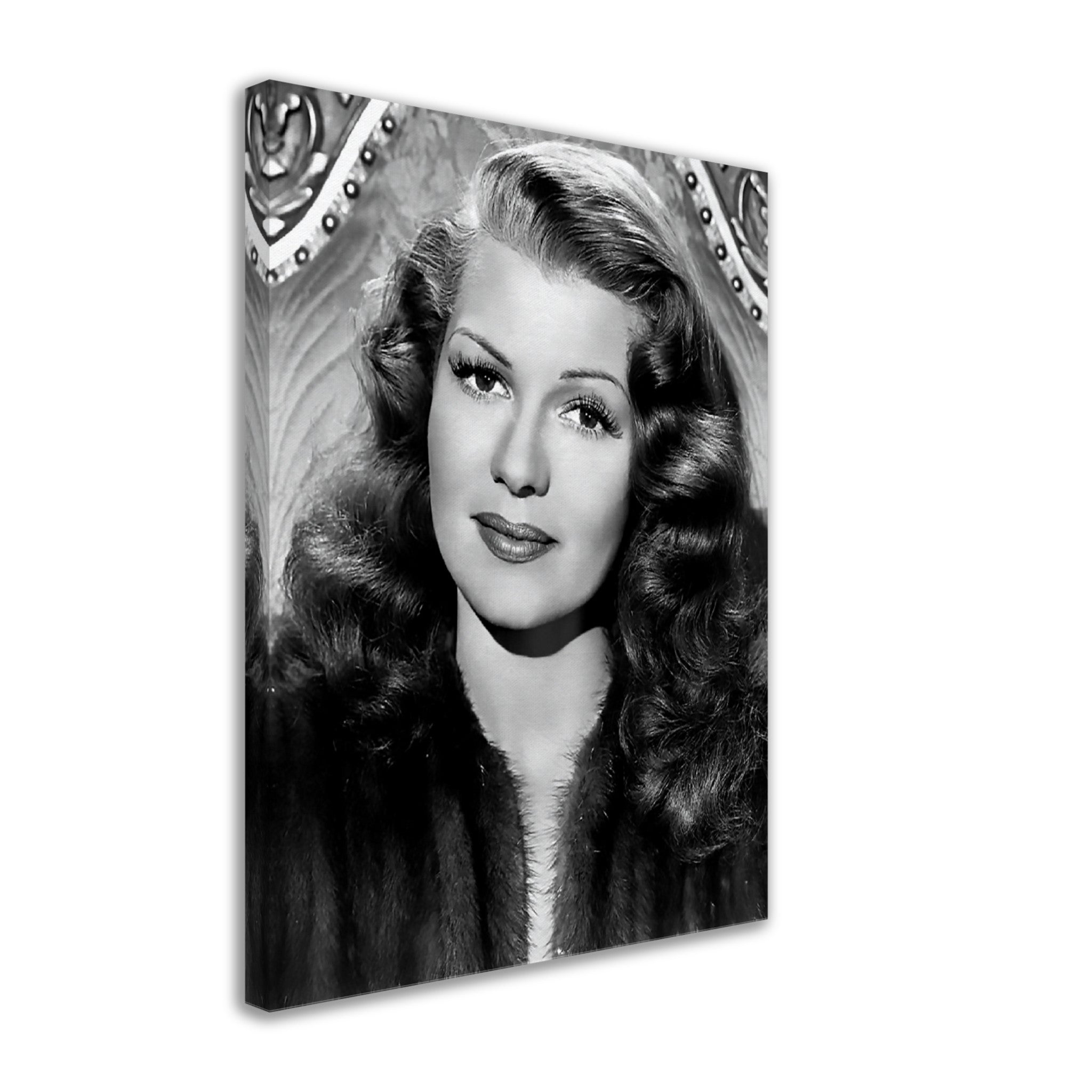 Rita Hayworth Canvas, The Love Goddess, Vintage Photo - Iconic Rita Hayworth Canvas Print - Hollywood Silver Screen Star - WallArtPrints4U