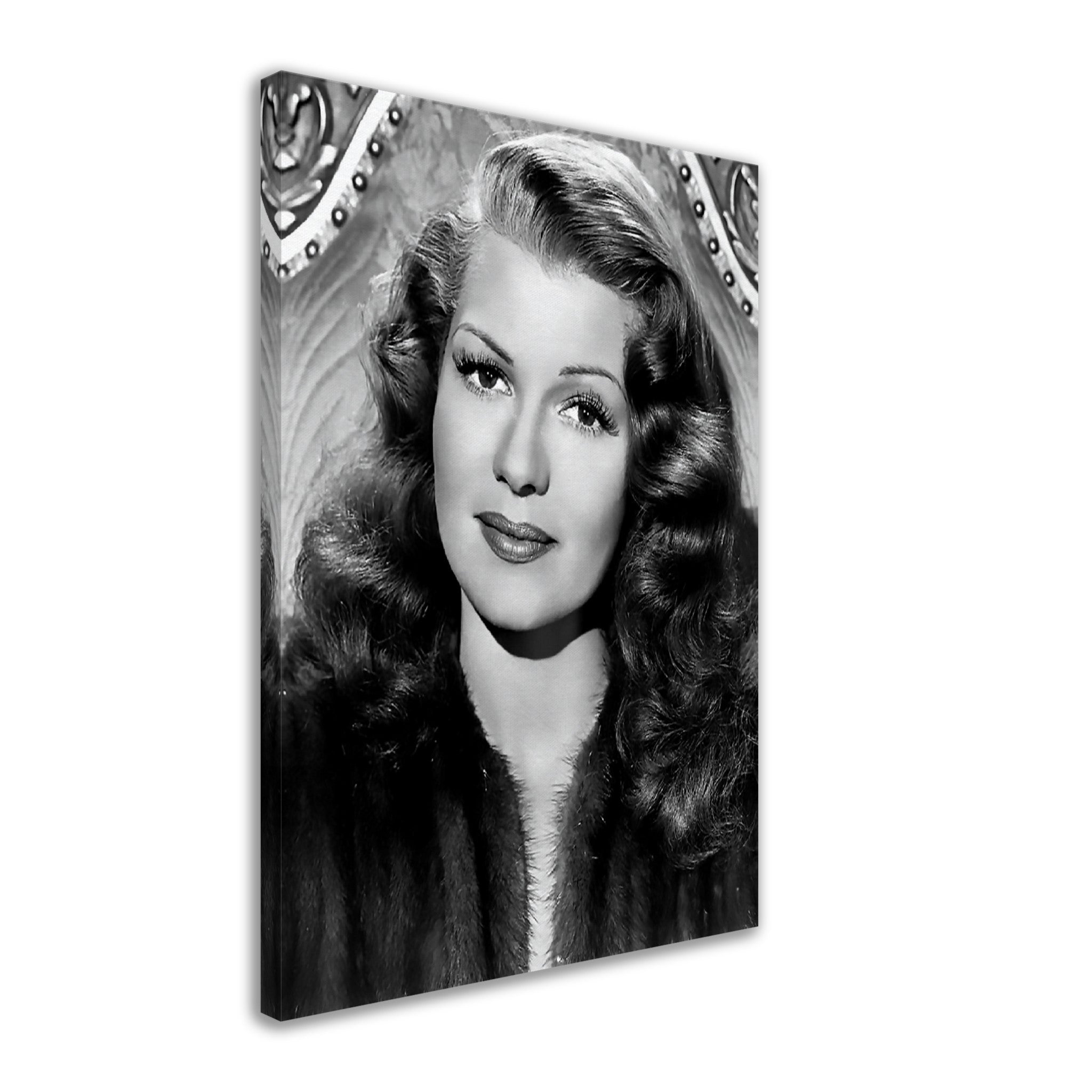 Rita Hayworth Canvas, The Love Goddess, Vintage Photo - Iconic Rita Hayworth Canvas Print - Hollywood Silver Screen Star - WallArtPrints4U