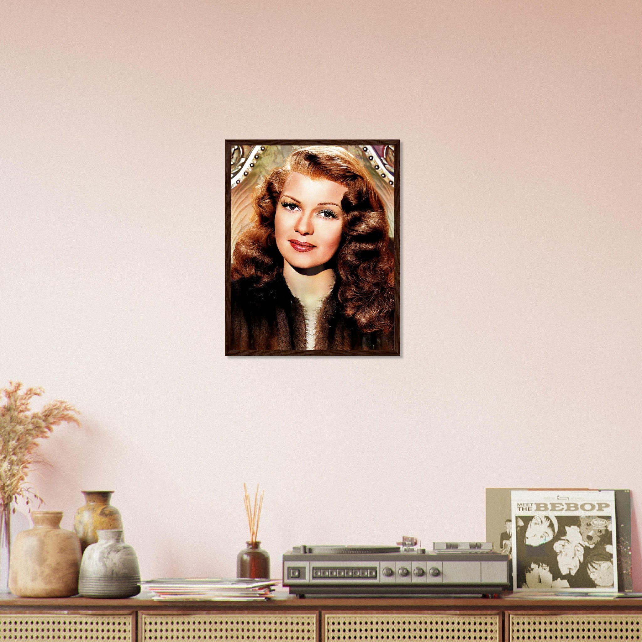 Rita Hayworth Framed, The Love Goddess, Vintage Photo In Color, Rita Hayworth Framed Print, Silver Screen Star UK, EU USA Domestic Shipping - WallArtPrints4U