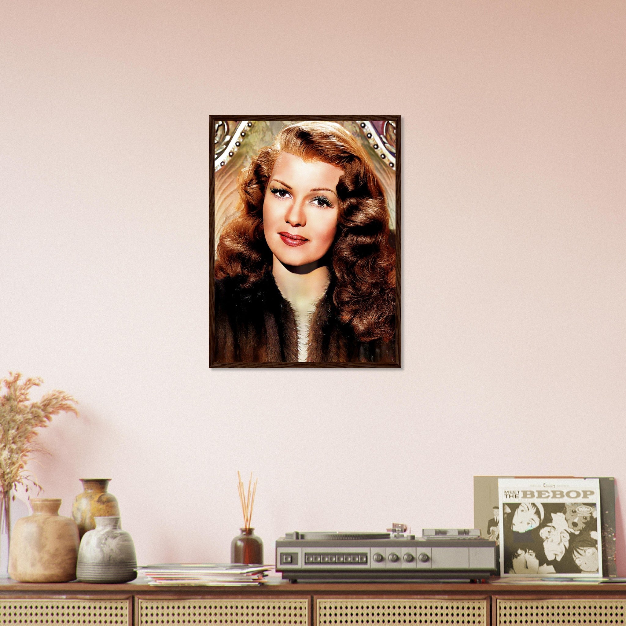 Rita Hayworth Framed, The Love Goddess, Vintage Photo In Color, Rita Hayworth Framed Print, Silver Screen Star UK, EU USA Domestic Shipping - WallArtPrints4U