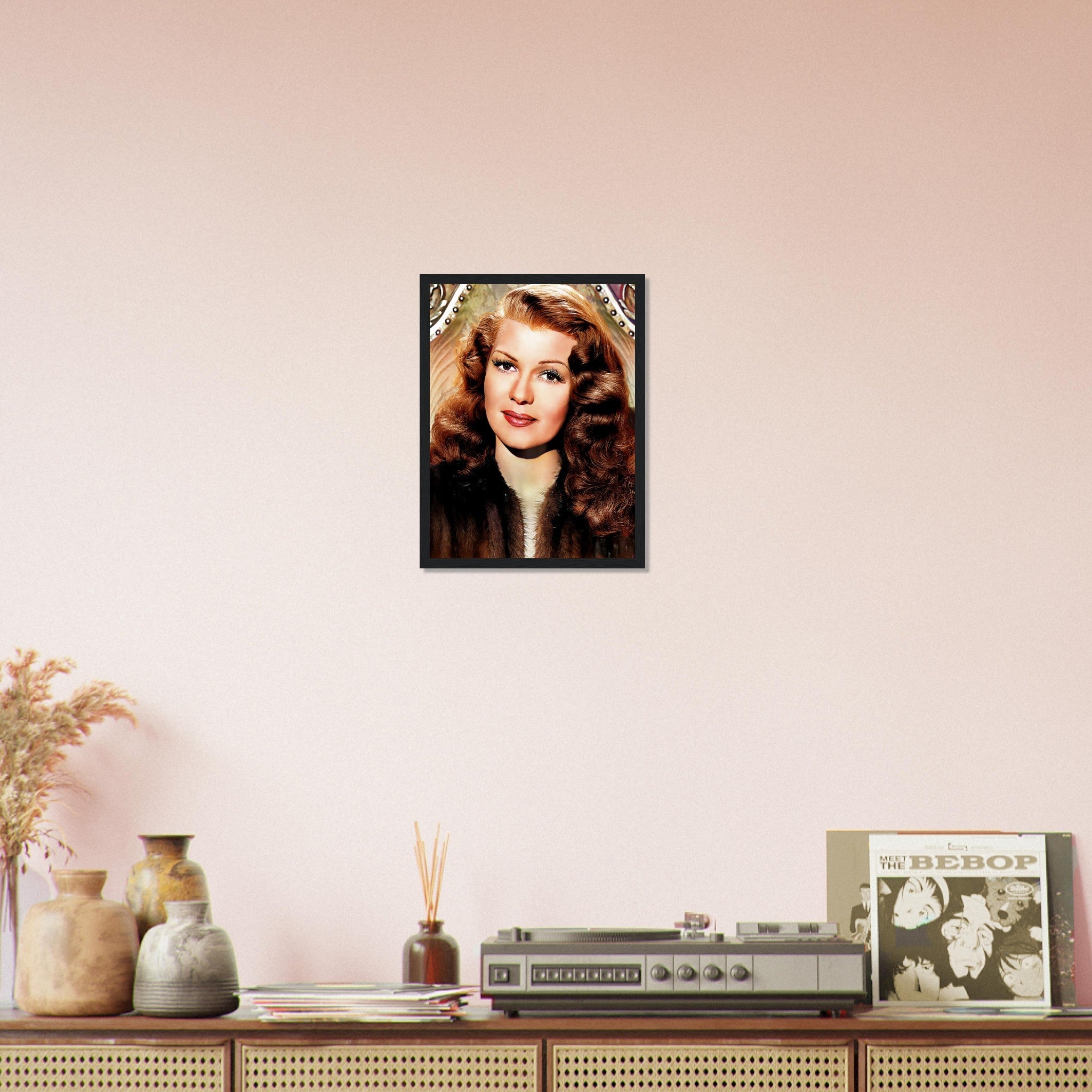 Rita Hayworth Framed, The Love Goddess, Vintage Photo In Color, Rita Hayworth Framed Print, Silver Screen Star UK, EU USA Domestic Shipping - WallArtPrints4U