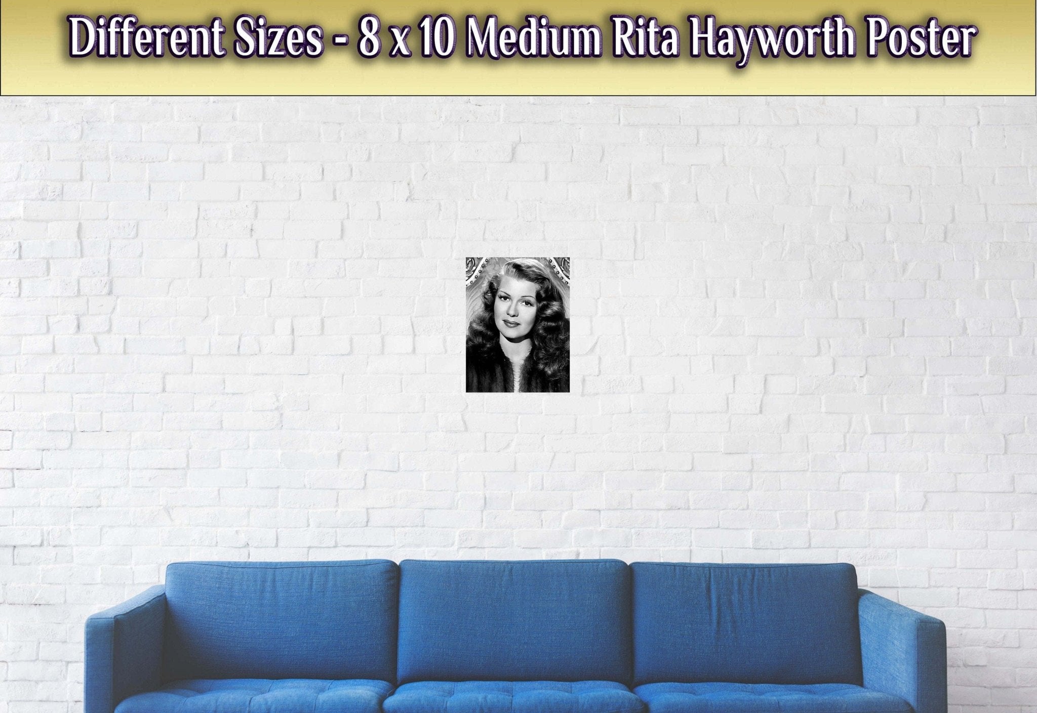 Rita Hayworth Poster, The Love Goddess, Vintage Photo - Iconic Rita Hayworth Print - Hollywood Silver Screen Star - WallArtPrints4U