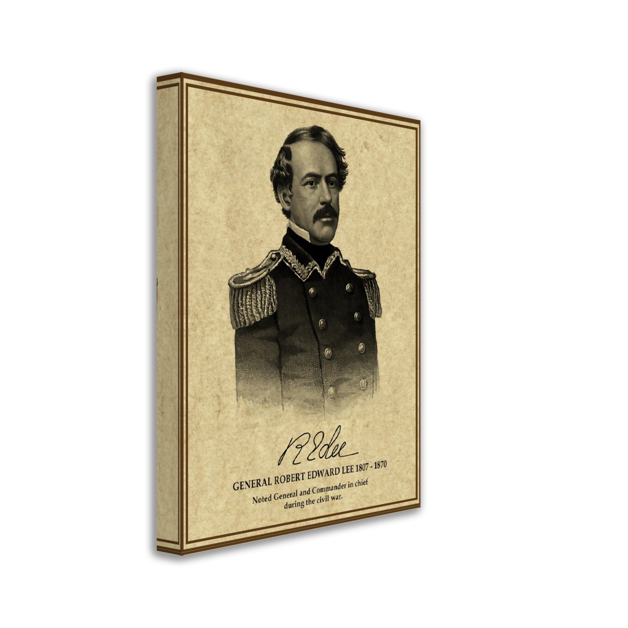 Robert E Lee Canvas, Civil War General - Iconic Robert E Lee Canvas Print - American Confederate Soldier - WallArtPrints4U