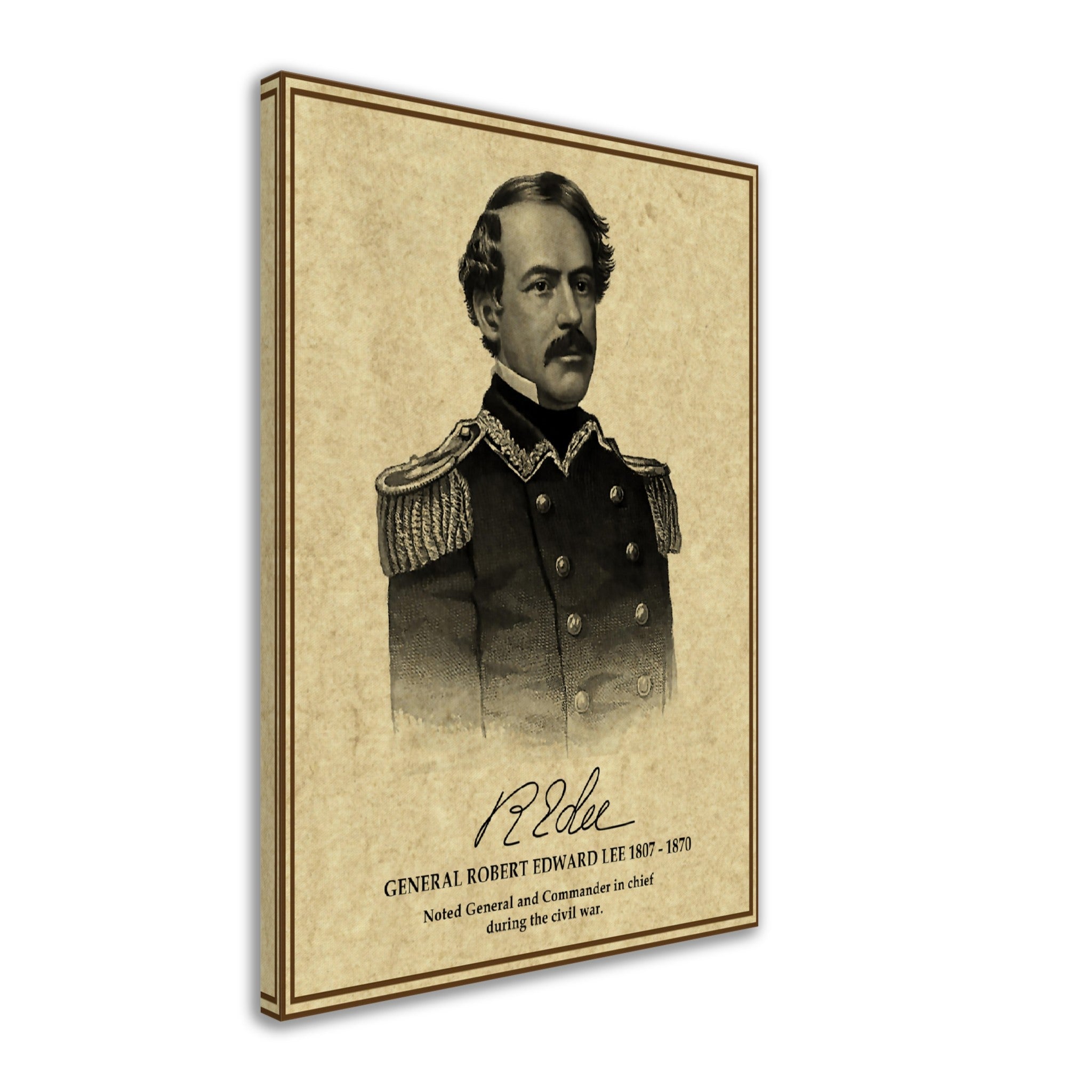 Robert E Lee Canvas, Civil War General - Iconic Robert E Lee Canvas Print - American Confederate Soldier - WallArtPrints4U