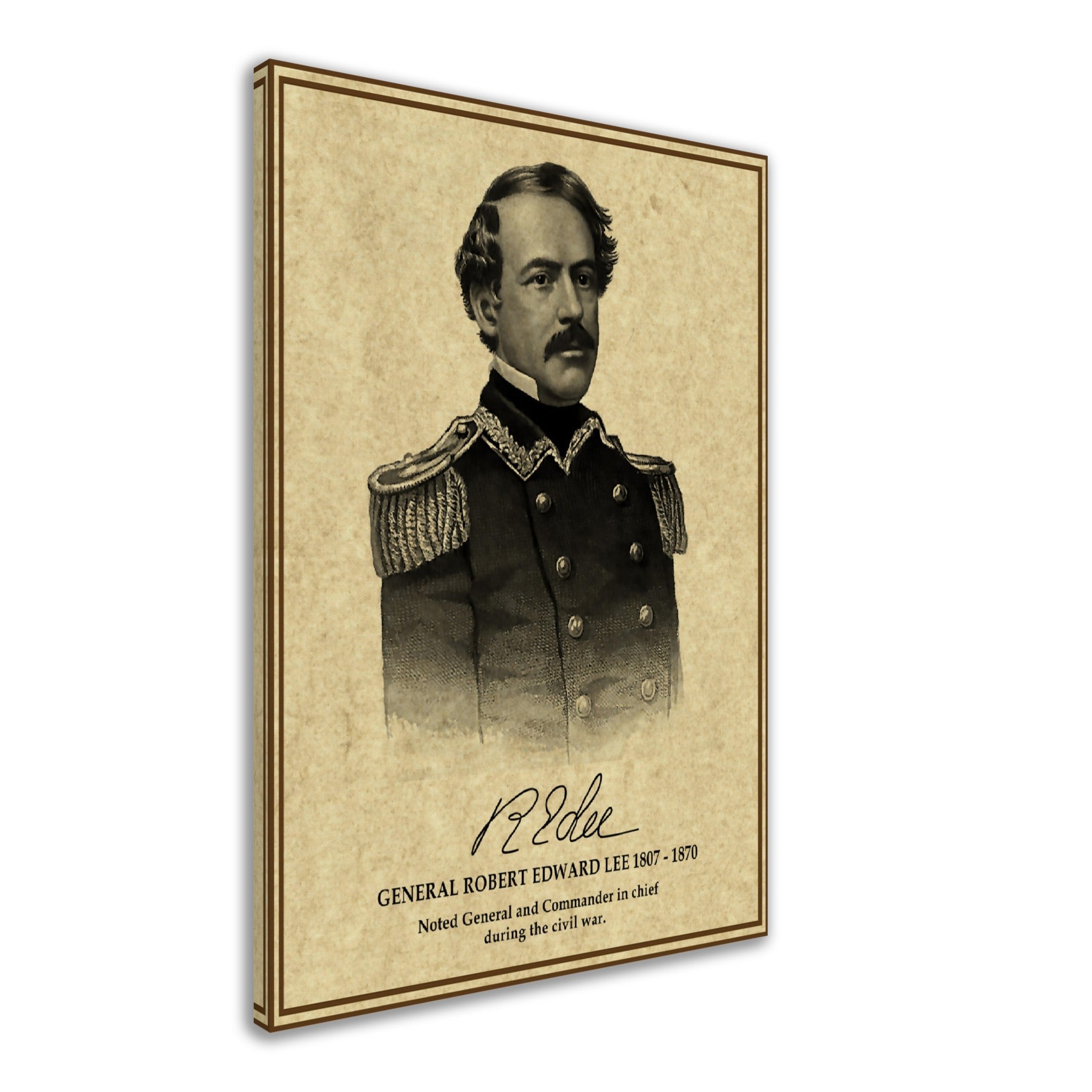 Robert E Lee Canvas, Civil War General - Iconic Robert E Lee Canvas Print - American Confederate Soldier - WallArtPrints4U