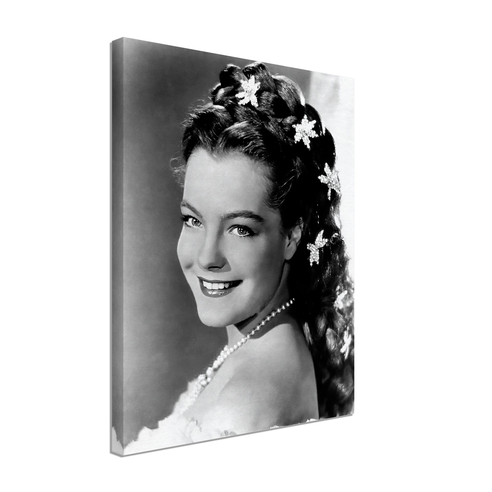 Romy Schneider Canvas, Sissi Trilogy, Vintage Photo, Romy Schneider Canvas Print, Hollywood Silver Screen Star - WallArtPrints4U