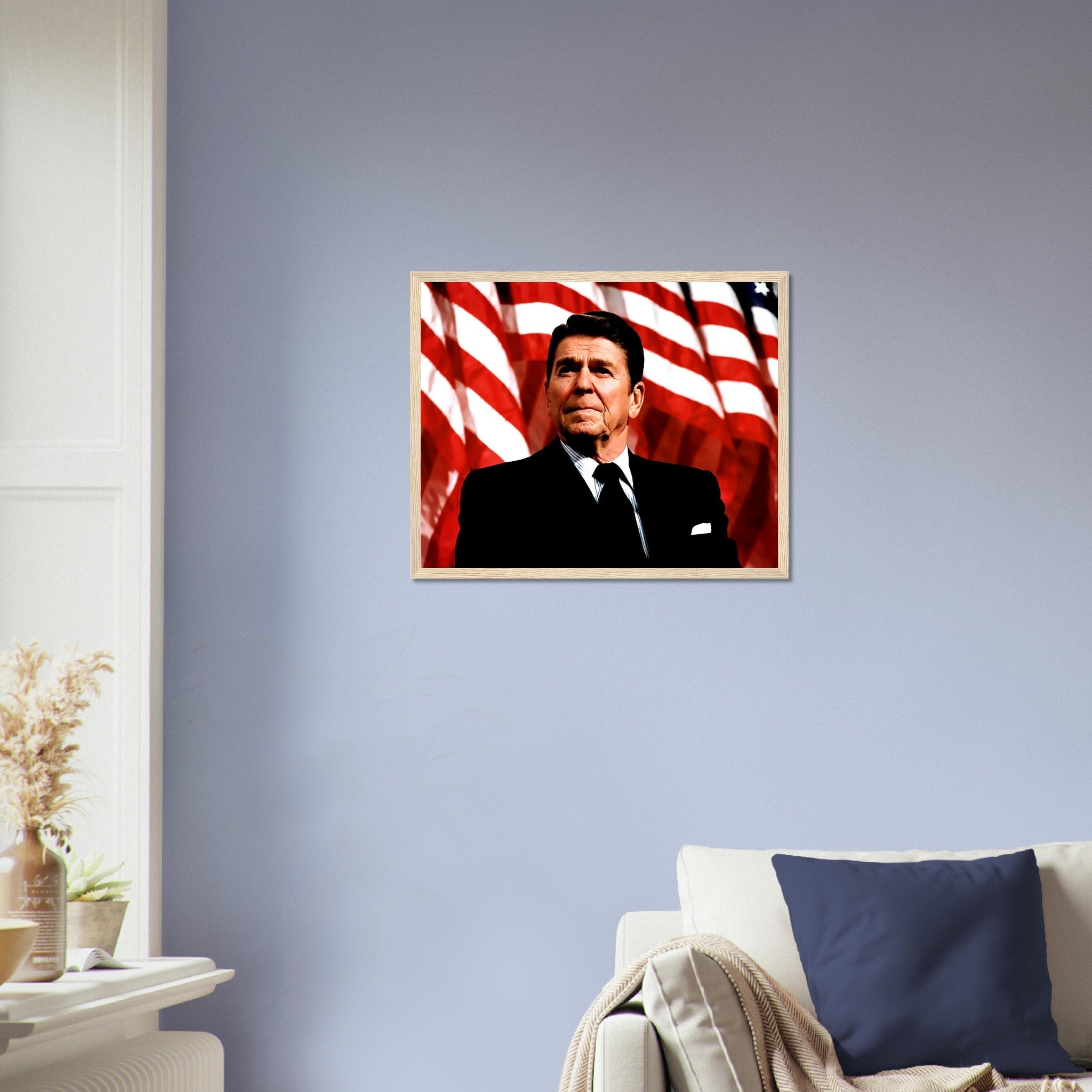 Ronald Reagan Framed, 40th President Of These United States, Vintage Photo Portrait - Ronald Reagan Framed Print - WallArtPrints4U
