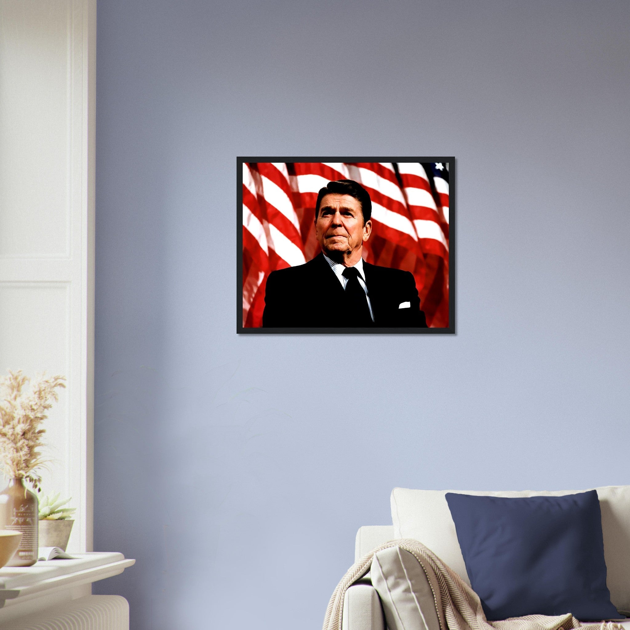 Ronald Reagan Framed, 40th President Of These United States, Vintage Photo Portrait - Ronald Reagan Framed Print - WallArtPrints4U