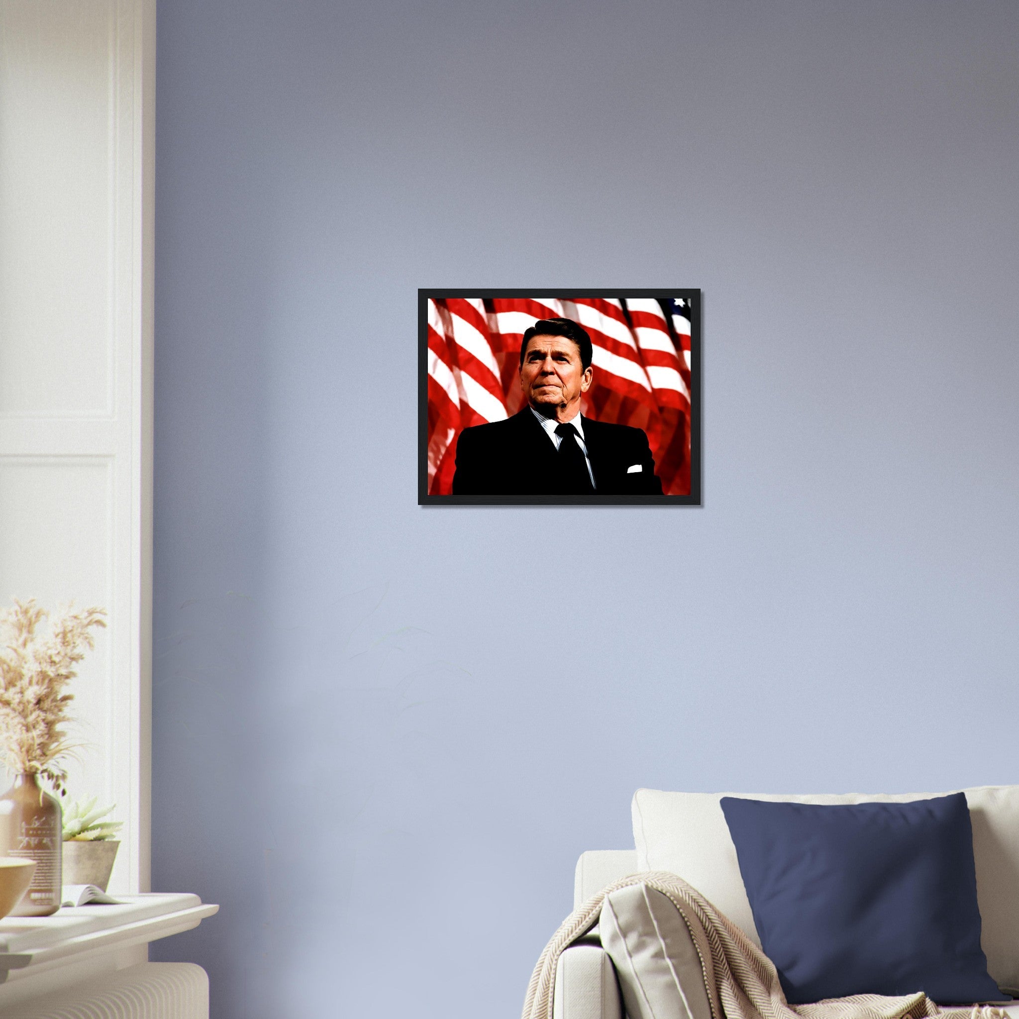 Ronald Reagan Framed, 40th President Of These United States, Vintage Photo Portrait - Ronald Reagan Framed Print - WallArtPrints4U
