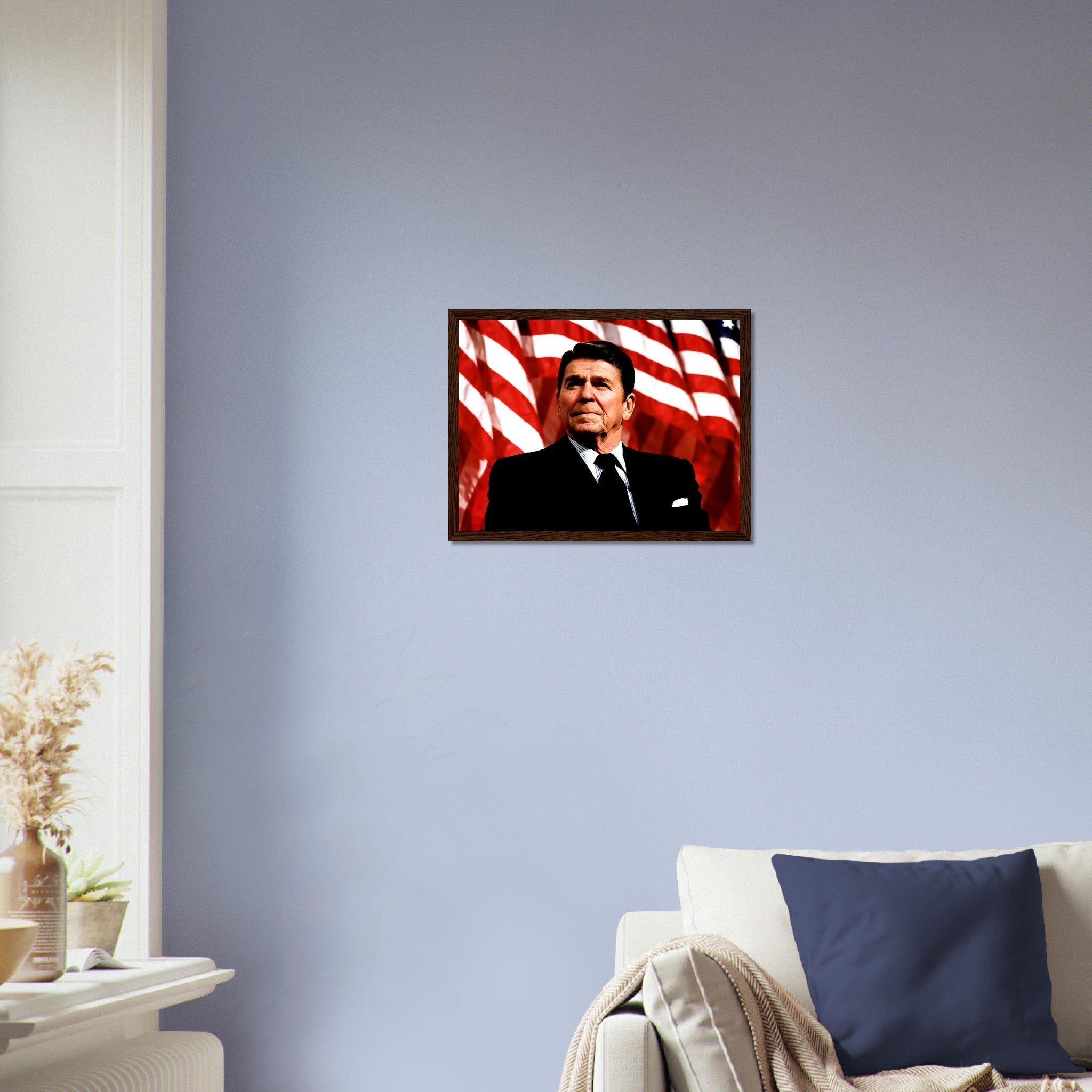 Ronald Reagan Framed, 40th President Of These United States, Vintage Photo Portrait - Ronald Reagan Framed Print - WallArtPrints4U