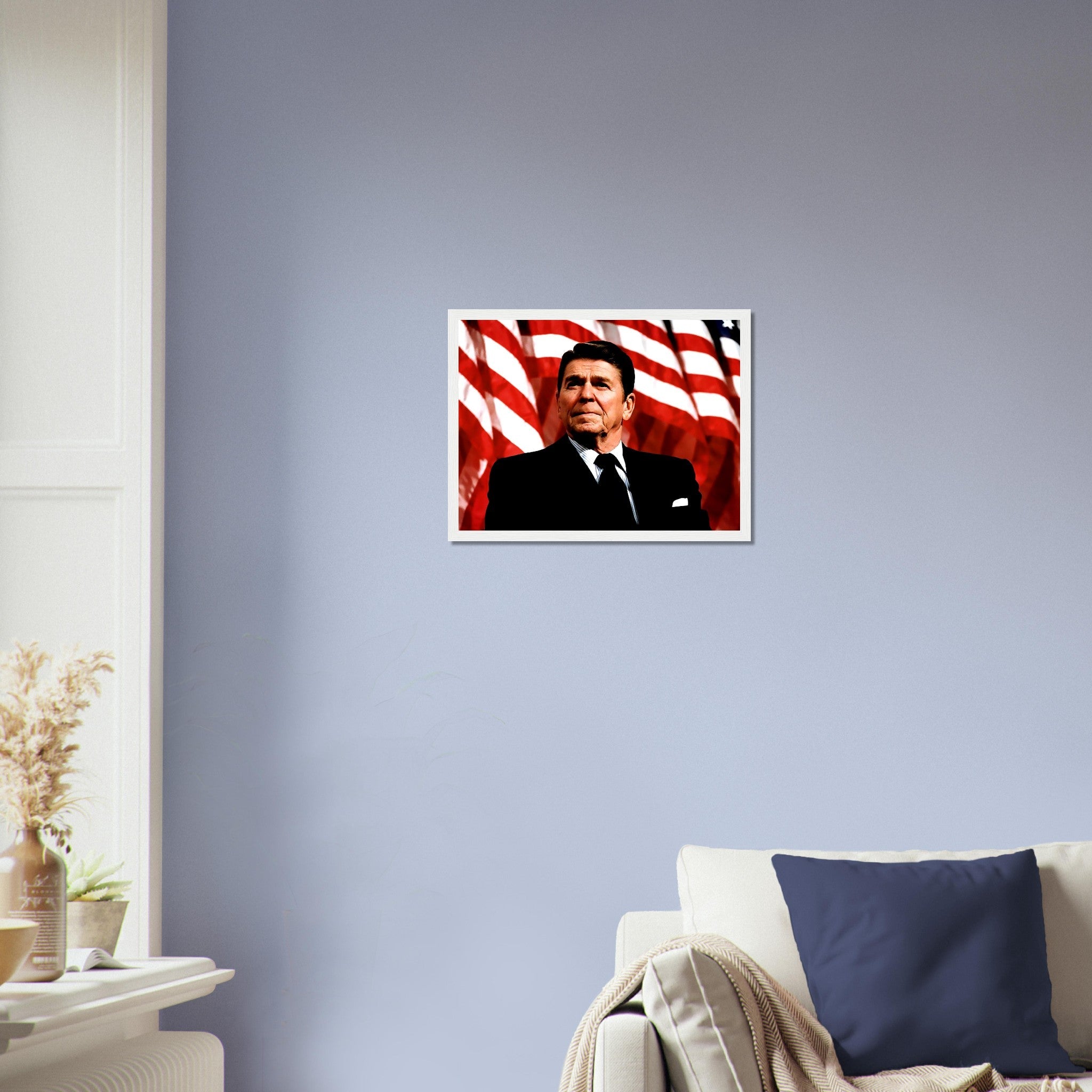 Ronald Reagan Framed, 40th President Of These United States, Vintage Photo Portrait - Ronald Reagan Framed Print - WallArtPrints4U