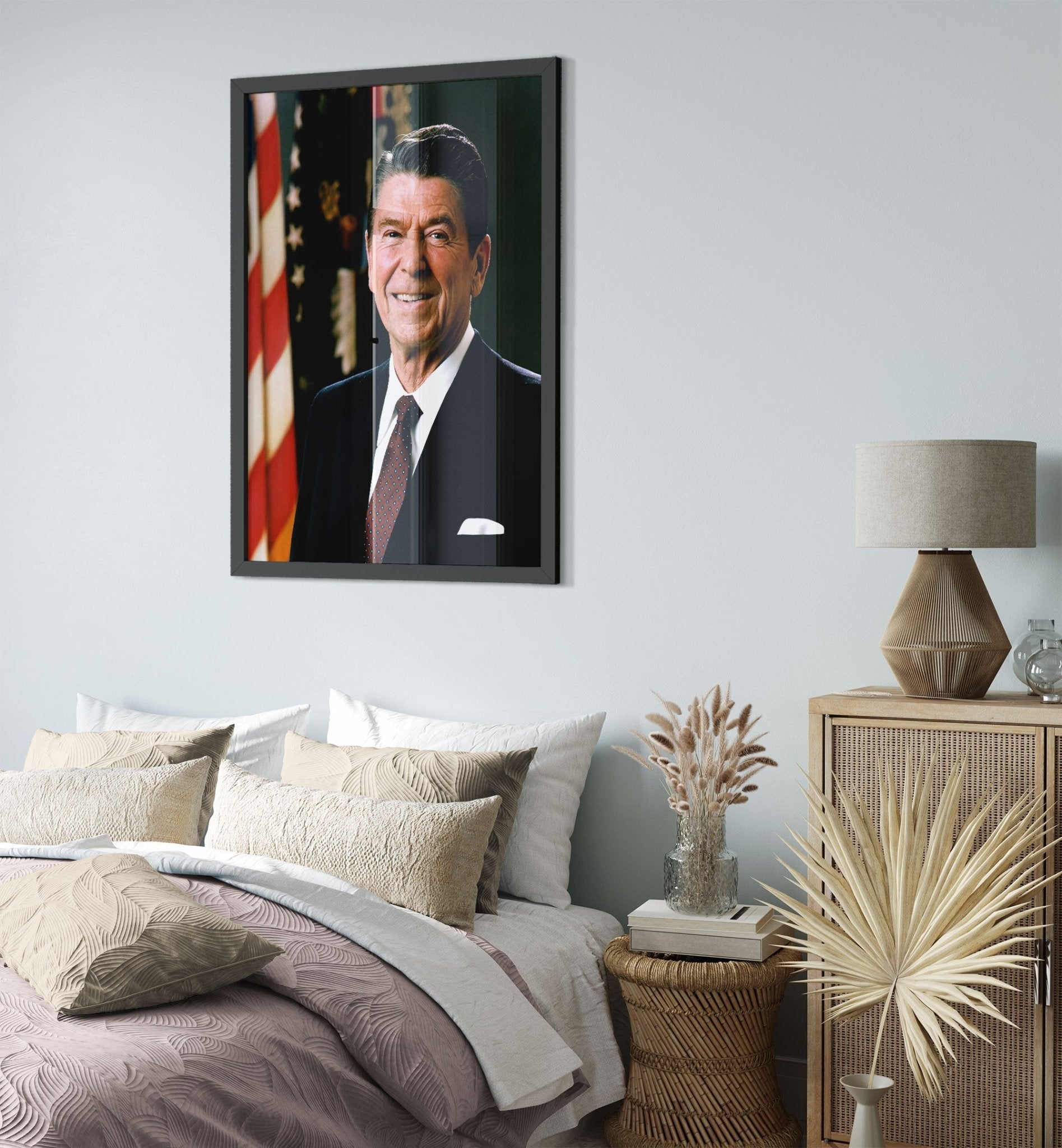 Ronald Reagan Framed, Actor, 40th President, Vintage Photo - Iconic Ronald Reagan Framed Print - WallArtPrints4U