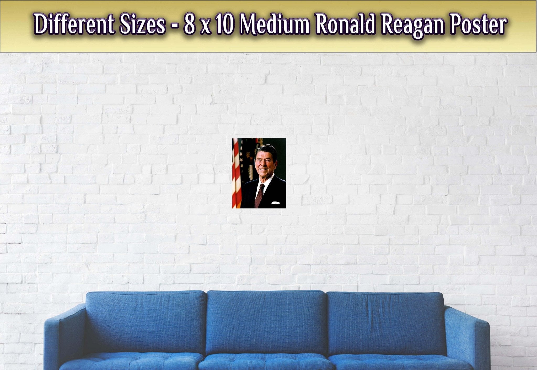 Ronald Reagan Poster, Actor, 40th President, Vintage Photo - Iconic Ronald Reagan Print - WallArtPrints4U
