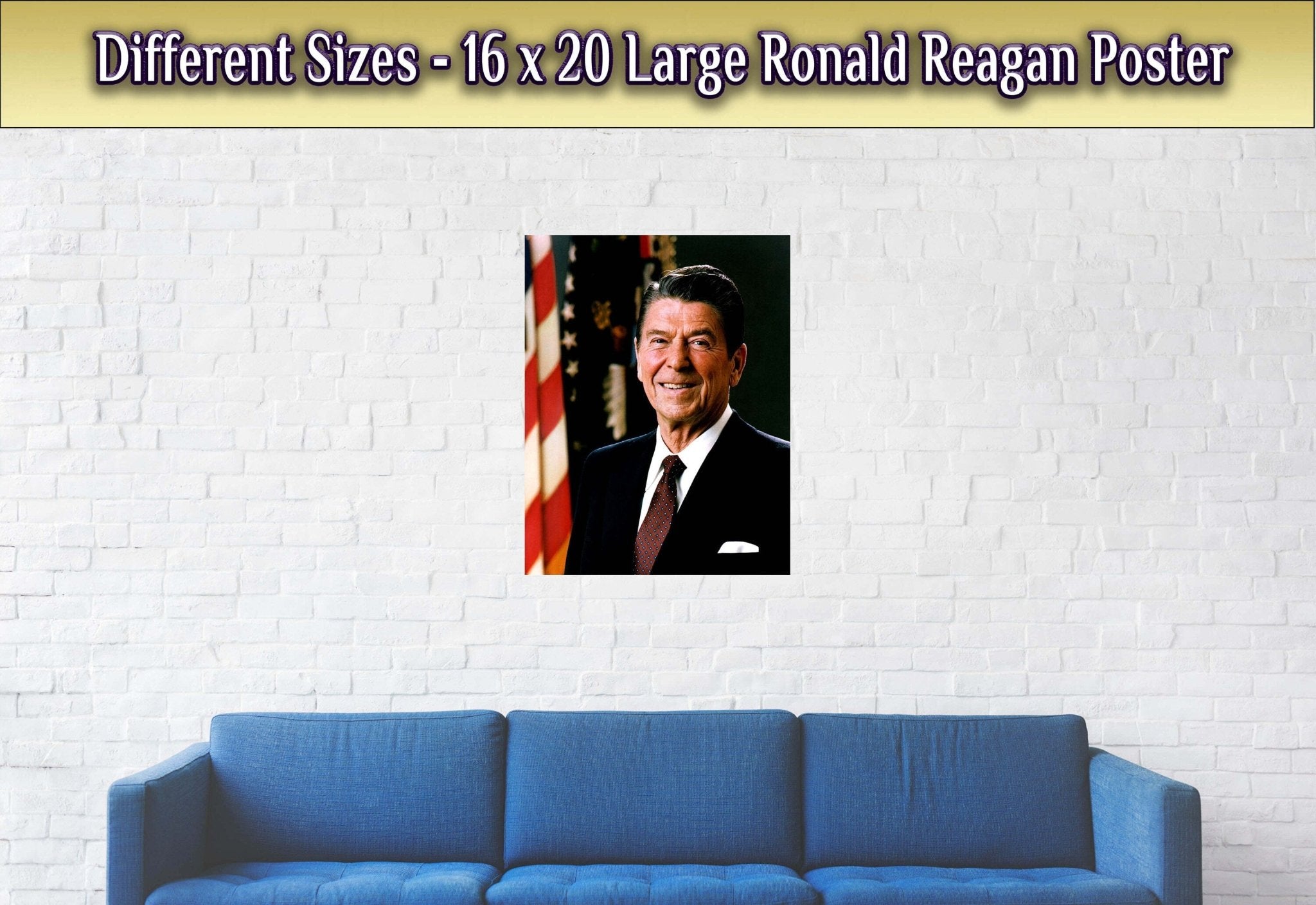 Ronald Reagan Poster, Actor, 40th President, Vintage Photo - Iconic Ronald Reagan Print - WallArtPrints4U