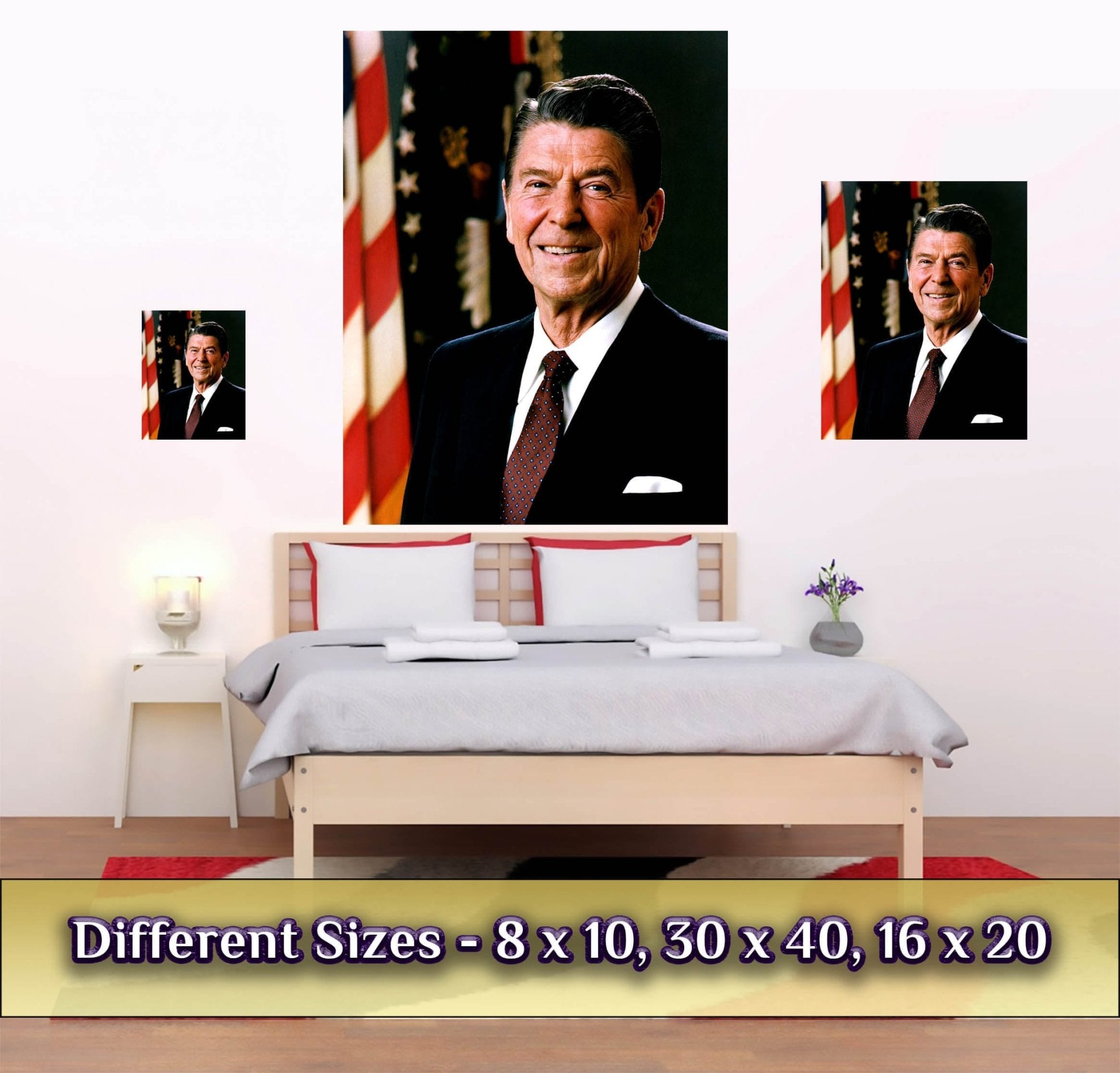 Ronald Reagan Poster, Actor, 40th President, Vintage Photo - Iconic Ronald Reagan Print - WallArtPrints4U
