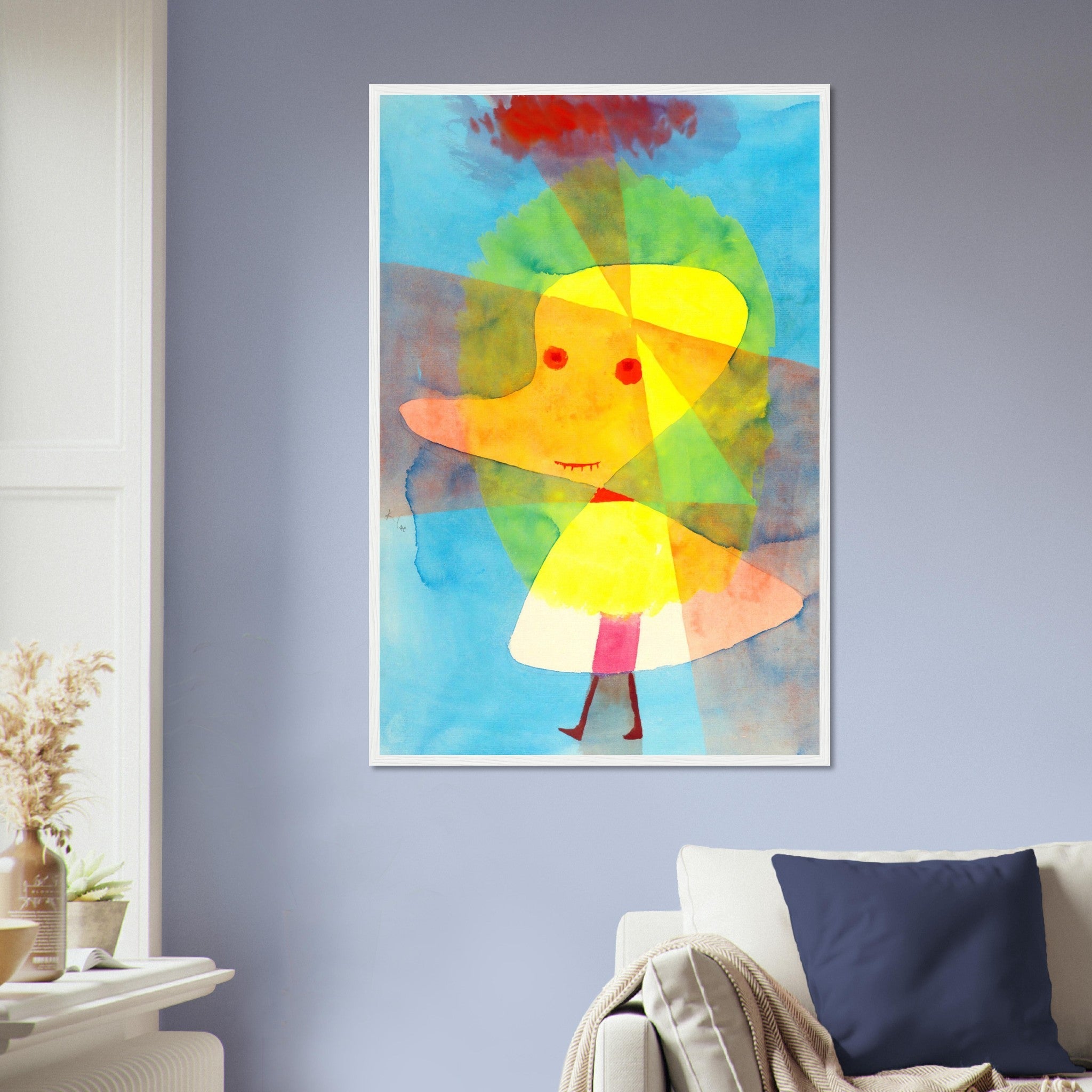 Rubber Duck Framed Print, Paul Klee Small Garden Ghost Framed, Paul Klee Frameds Abstract Art - WallArtPrints4U