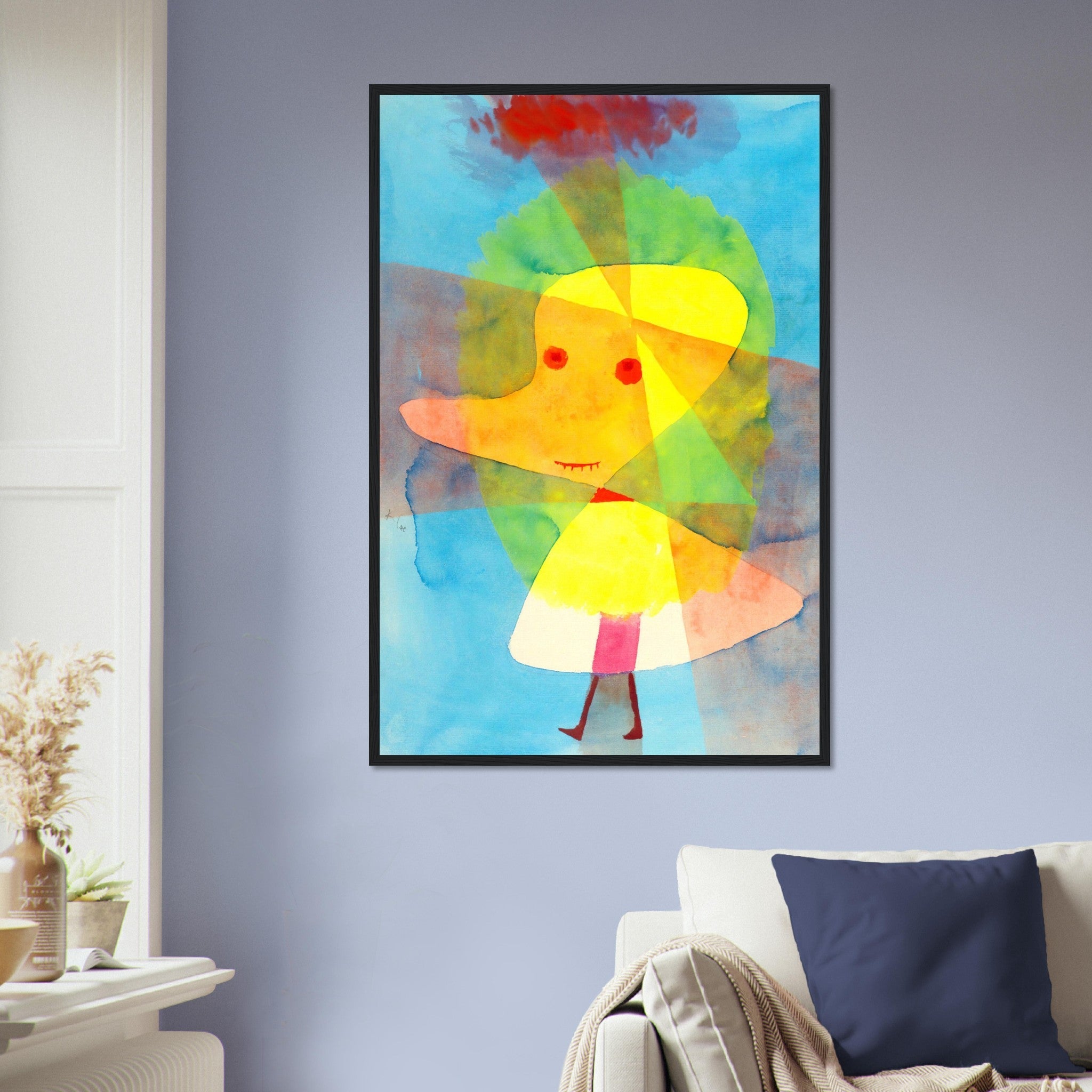 Rubber Duck Framed Print, Paul Klee Small Garden Ghost Framed, Paul Klee Frameds Abstract Art - WallArtPrints4U