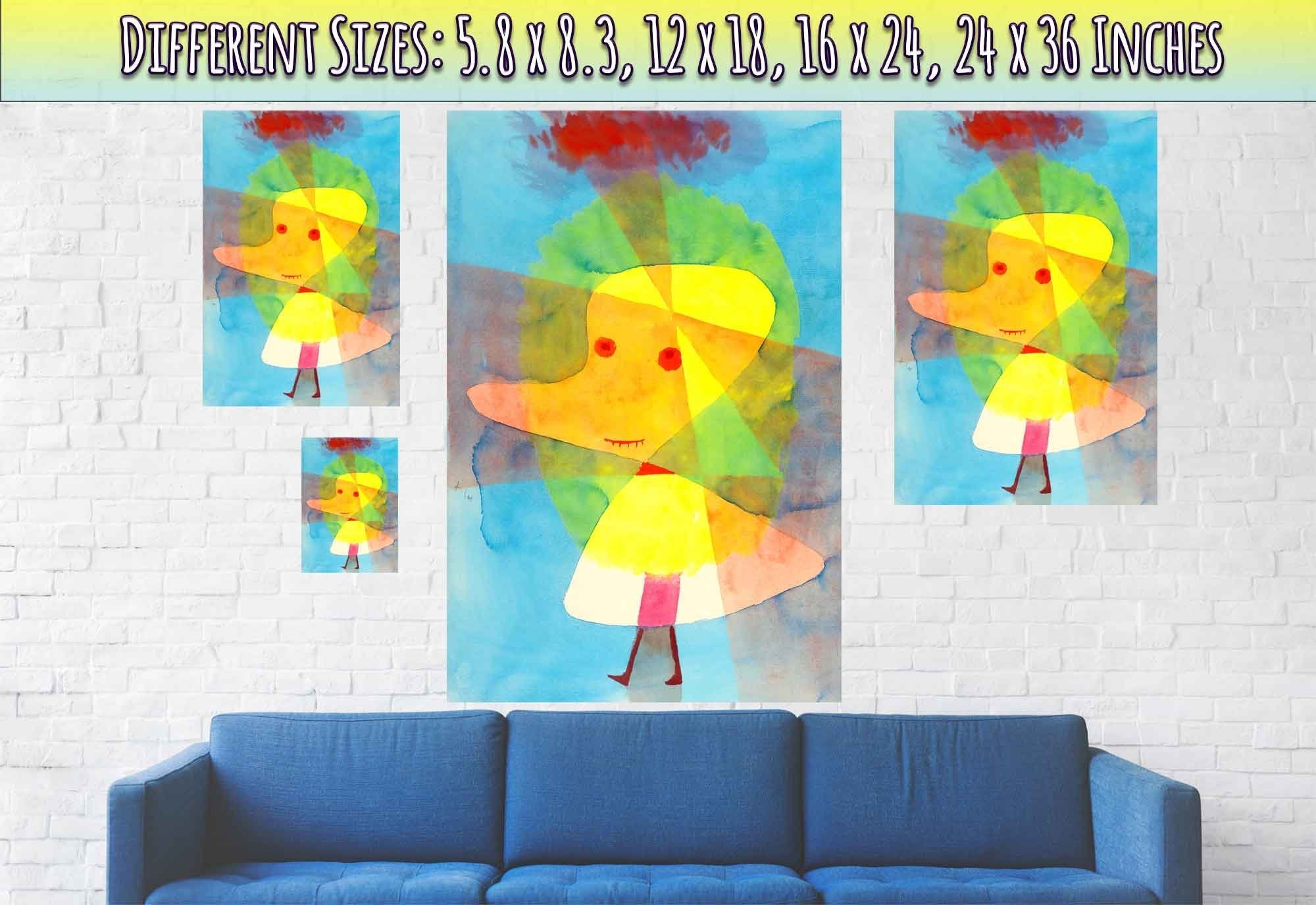 Rubber Duck Poster, Paul Klee Small Garden Ghost Print, Paul Klee Prints Abstract Art - WallArtPrints4U