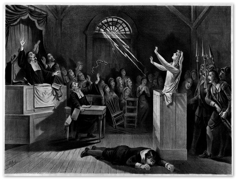 Salem Witch Trials Poster Salem Witch Trials Print - Witchcraft Poster - WallArtPrints4U