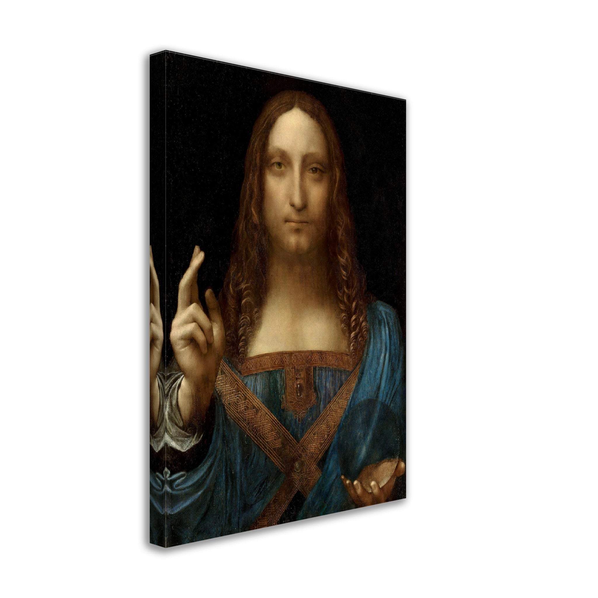 Salvador Mundi Canvas, The Lost Leonardo, Leonardo Da Vinci - Salvador Mundi Canvas Print - WallArtPrints4U