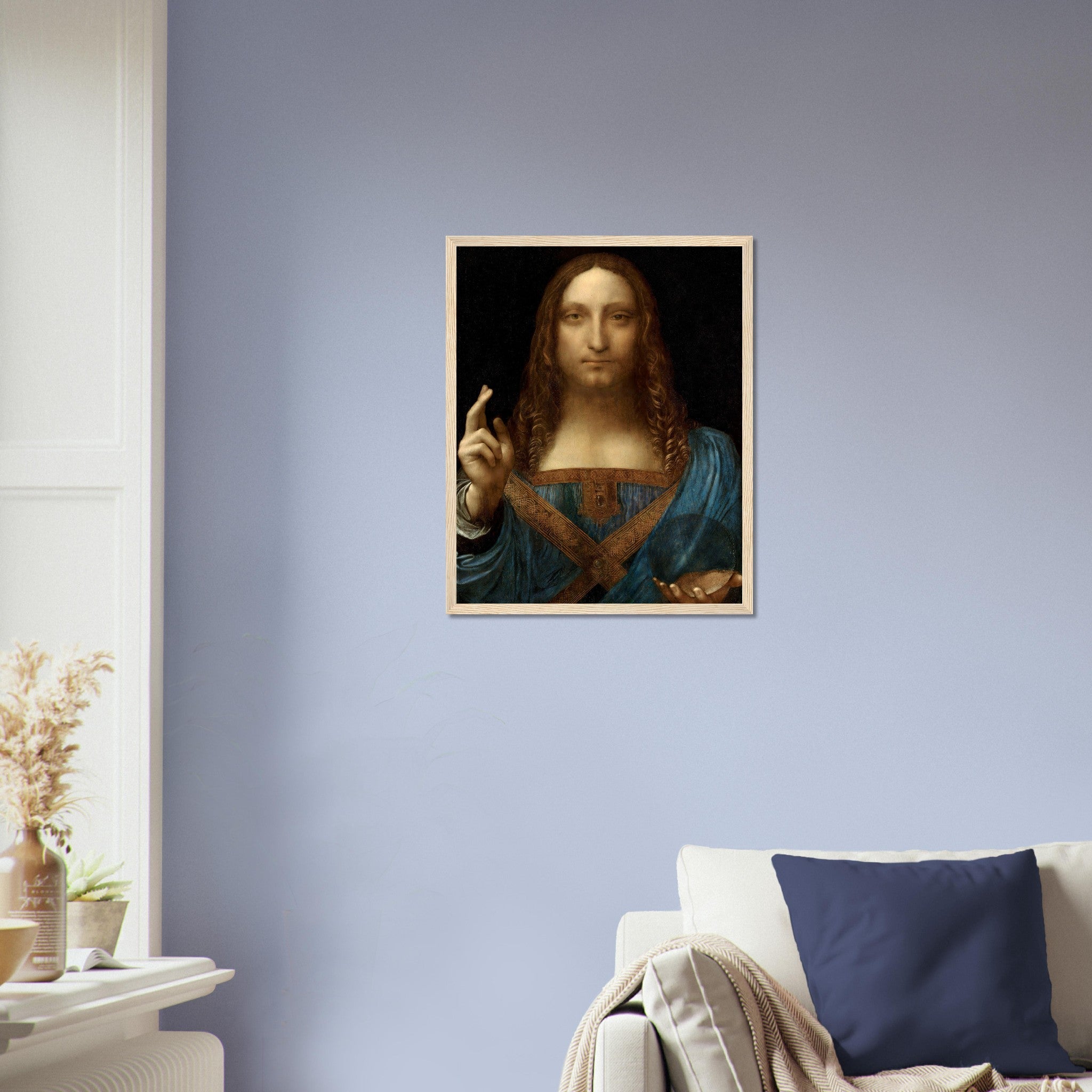 Salvador Mundi Framed, The Lost Leonardo, Leonardo Da Vinci - Salvador Mundi Framed Print - WallArtPrints4U