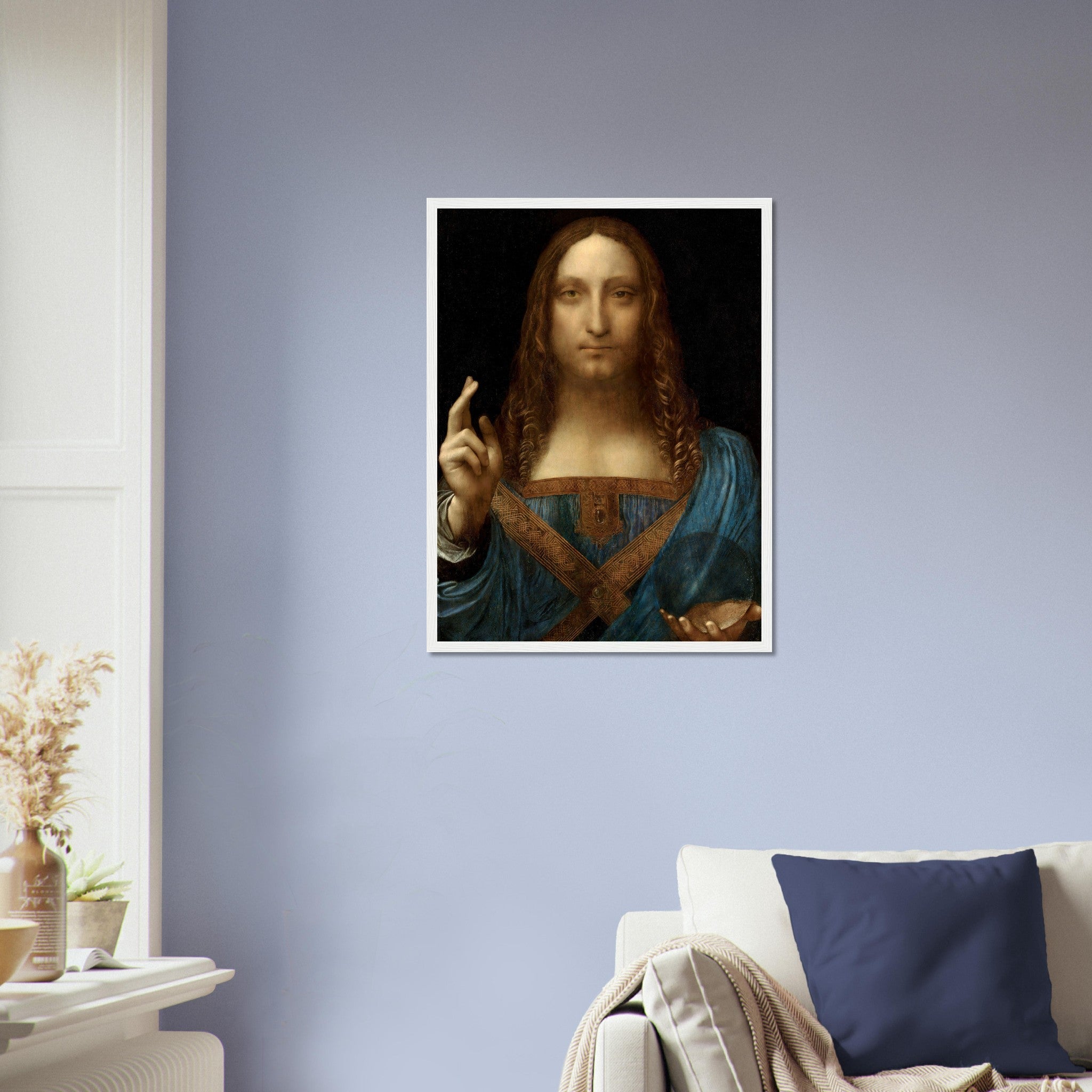 Salvador Mundi Framed, The Lost Leonardo, Leonardo Da Vinci - Salvador Mundi Framed Print - WallArtPrints4U