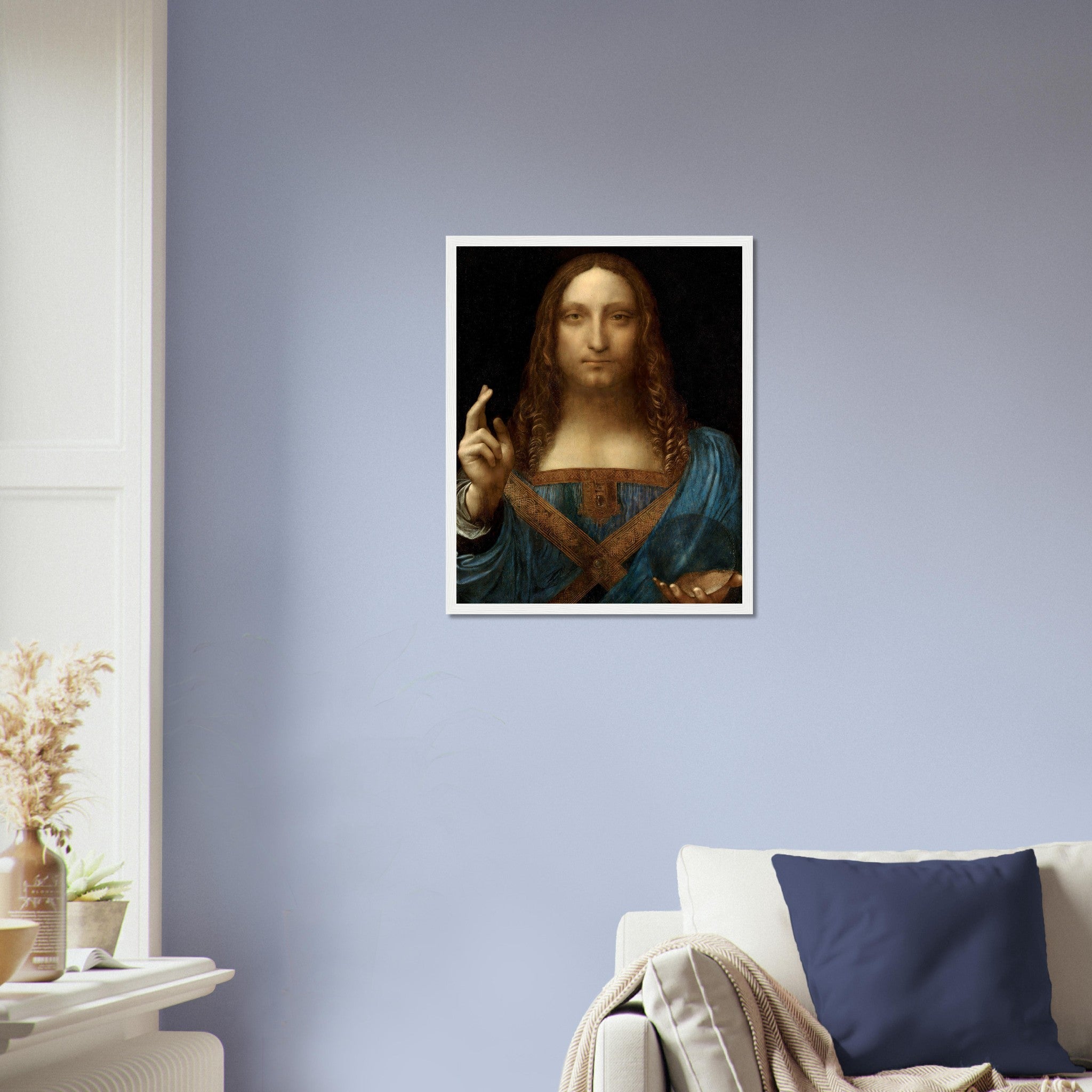 Salvador Mundi Framed, The Lost Leonardo, Leonardo Da Vinci - Salvador Mundi Framed Print - WallArtPrints4U