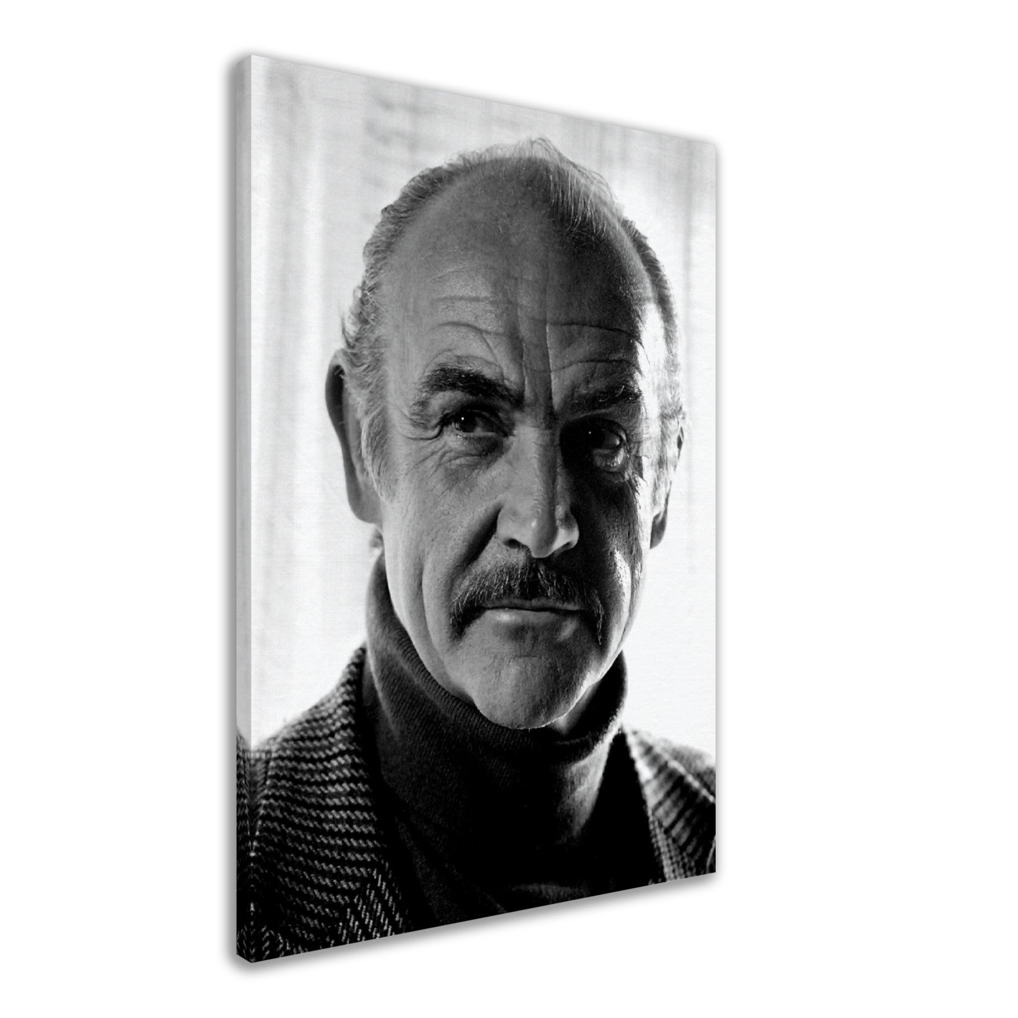 Sean Connery Canvas, Vintage Photo Portrait - Sean Connery Canvas Print 1983 - WallArtPrints4U