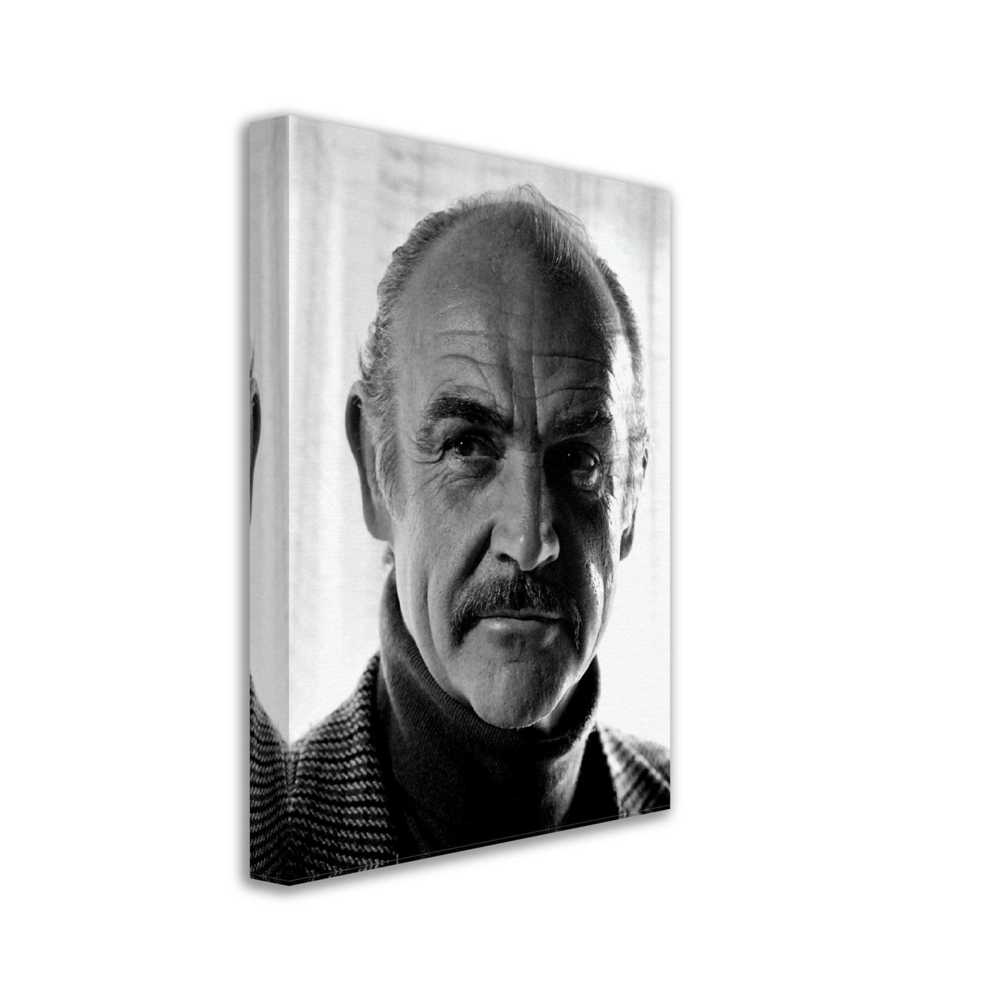 Sean Connery Canvas, Vintage Photo Portrait - Sean Connery Canvas Print 1983 - WallArtPrints4U