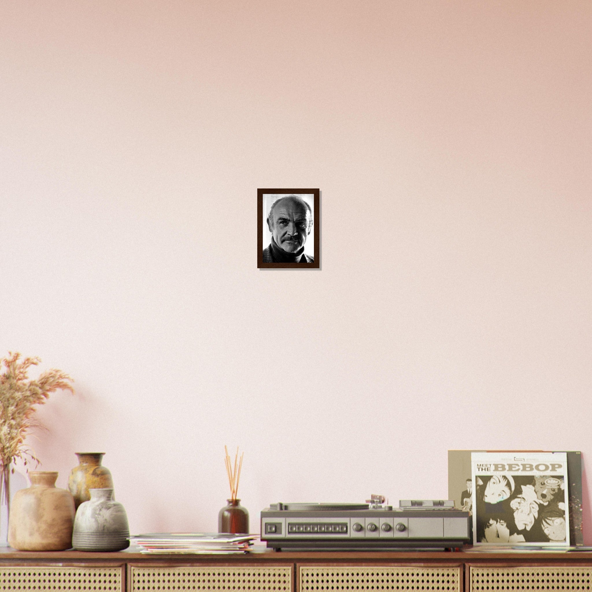 Sean Connery Framed, Vintage Photo Portrait - Sean Connery Framed Print 1983 - WallArtPrints4U
