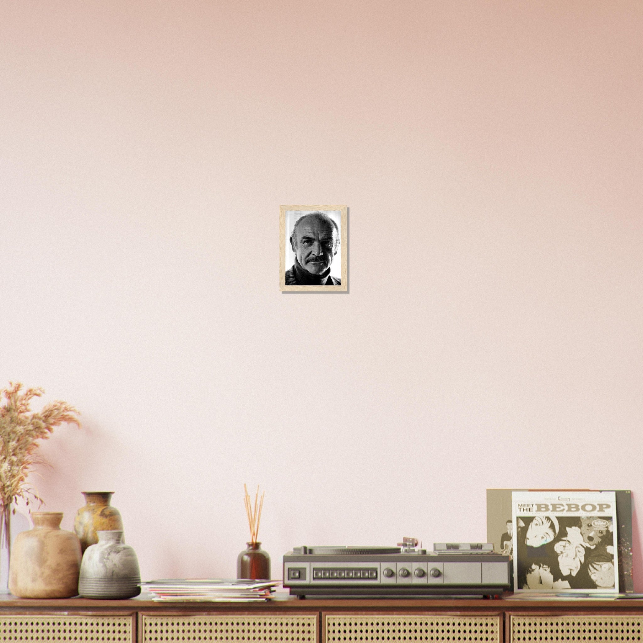 Sean Connery Framed, Vintage Photo Portrait - Sean Connery Framed Print 1983 - WallArtPrints4U