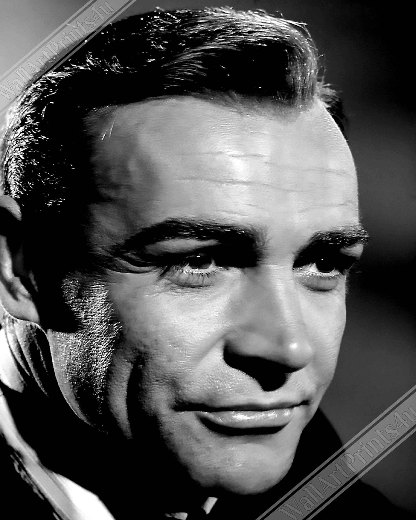 Sean Connery Poster, Handsome Actor, Vintage Photo Portrait - Sean Connery Print 1983 - WallArtPrints4U
