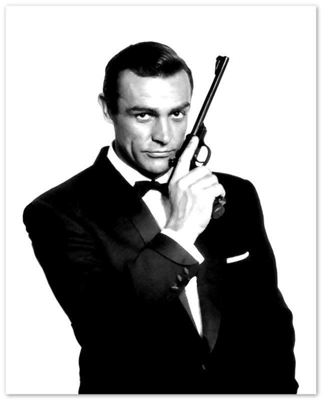 Sean Connery Poster, Handsome Actor, Vintage Photo Portrait - Sean Connery Print 1983 - WallArtPrints4U